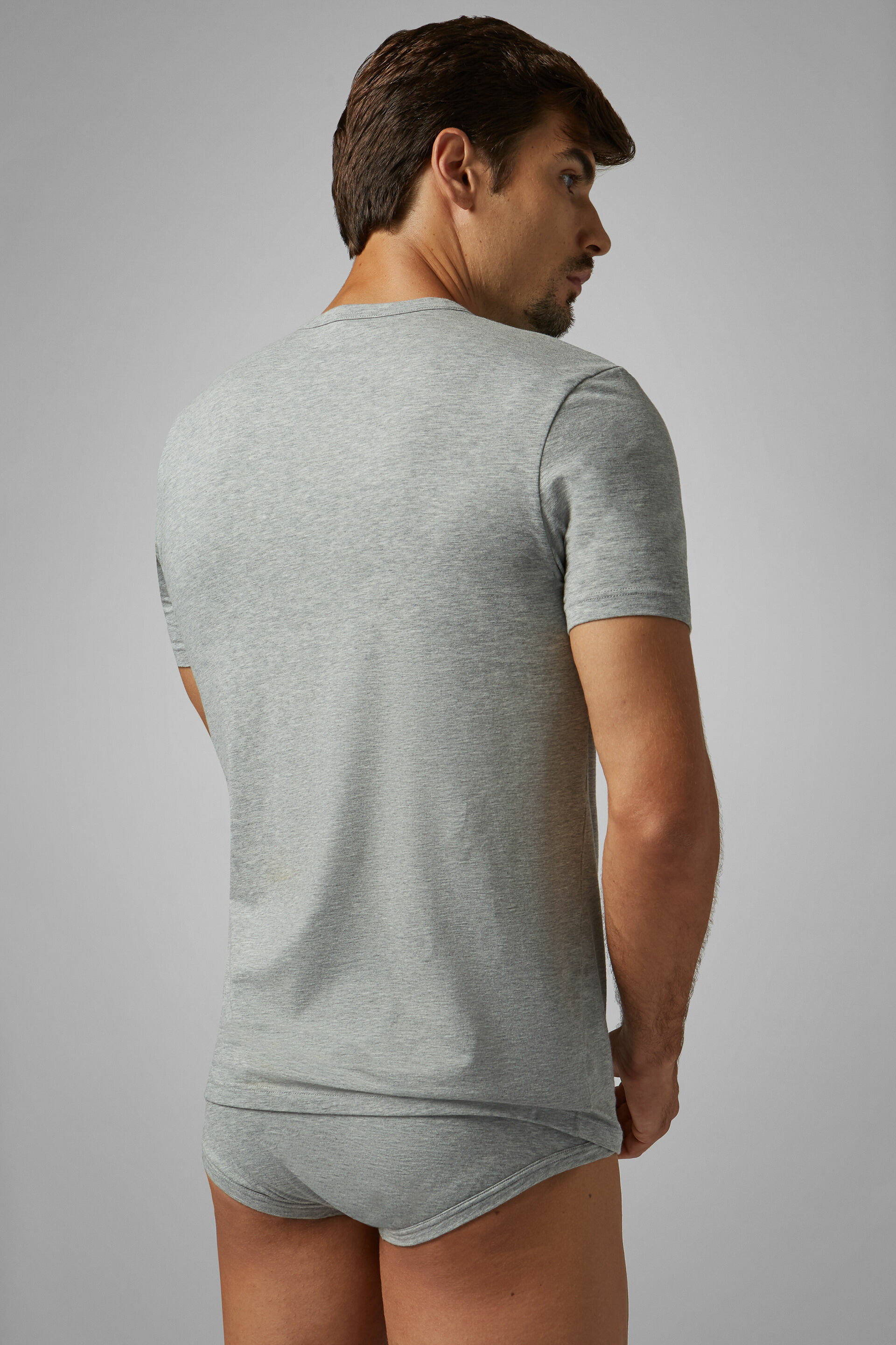 T-Shirt En Jersey De Coton Stretch