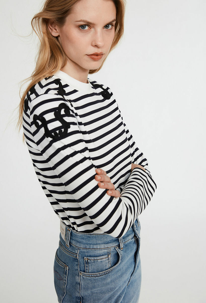 T-shirt marinière manches longues