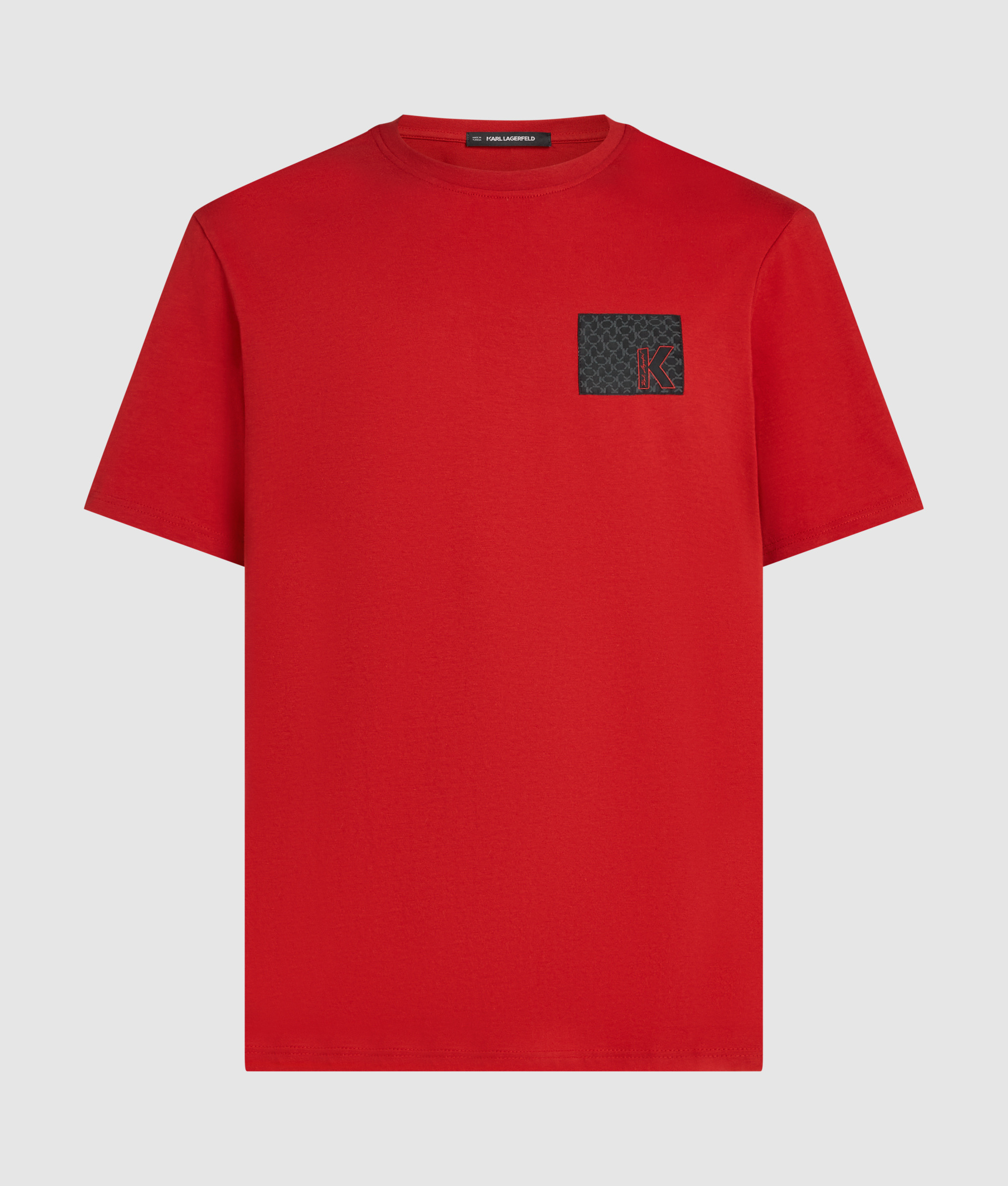 K LOGO WOVEN LABEL T-SHIRT