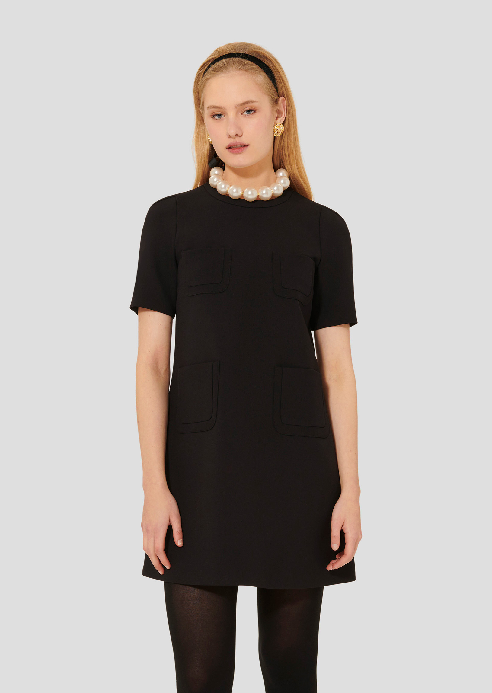 Robe Renata-Charcoal en Polyester
