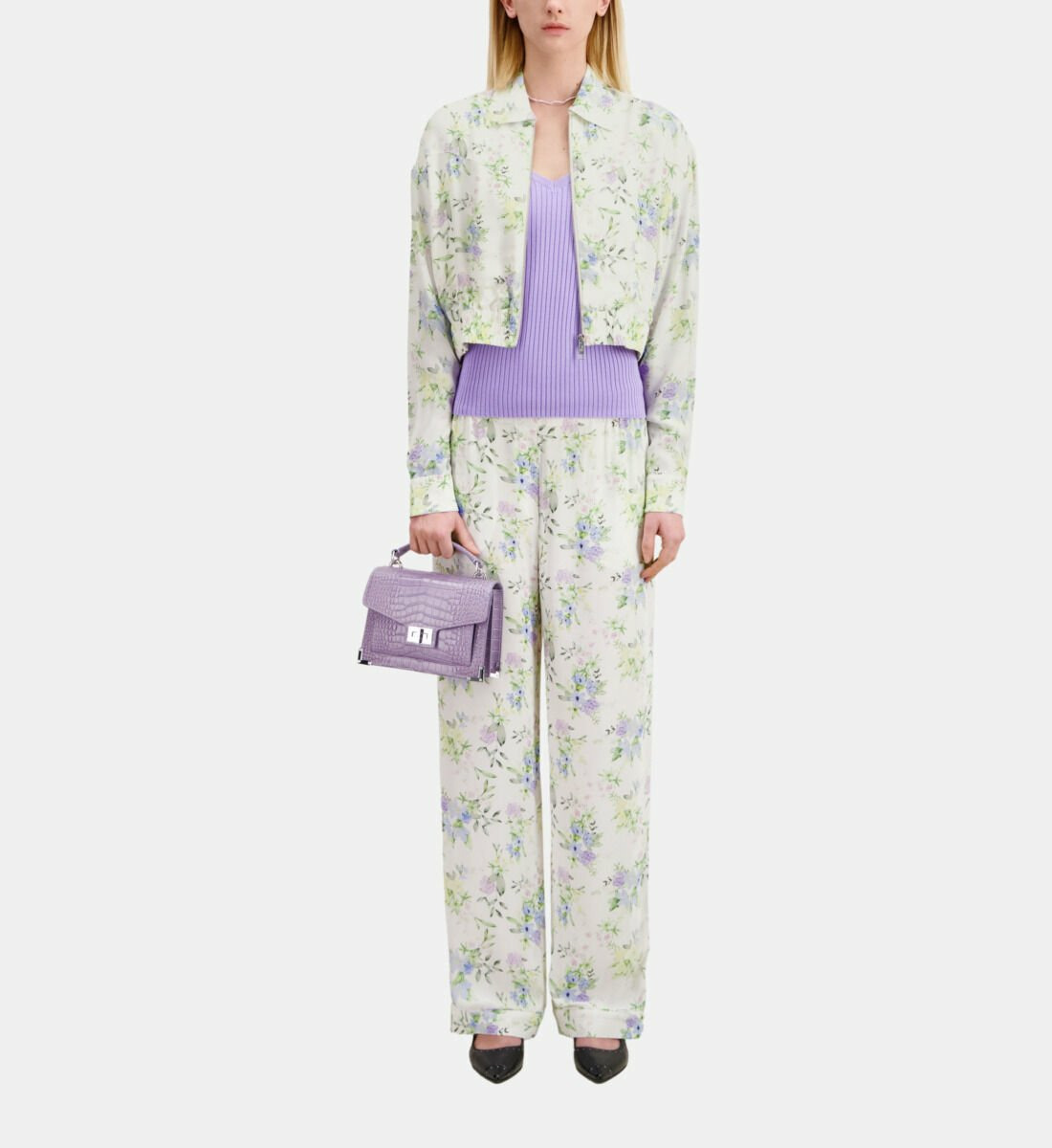 Chemise Imprimée Avec Zip Femme