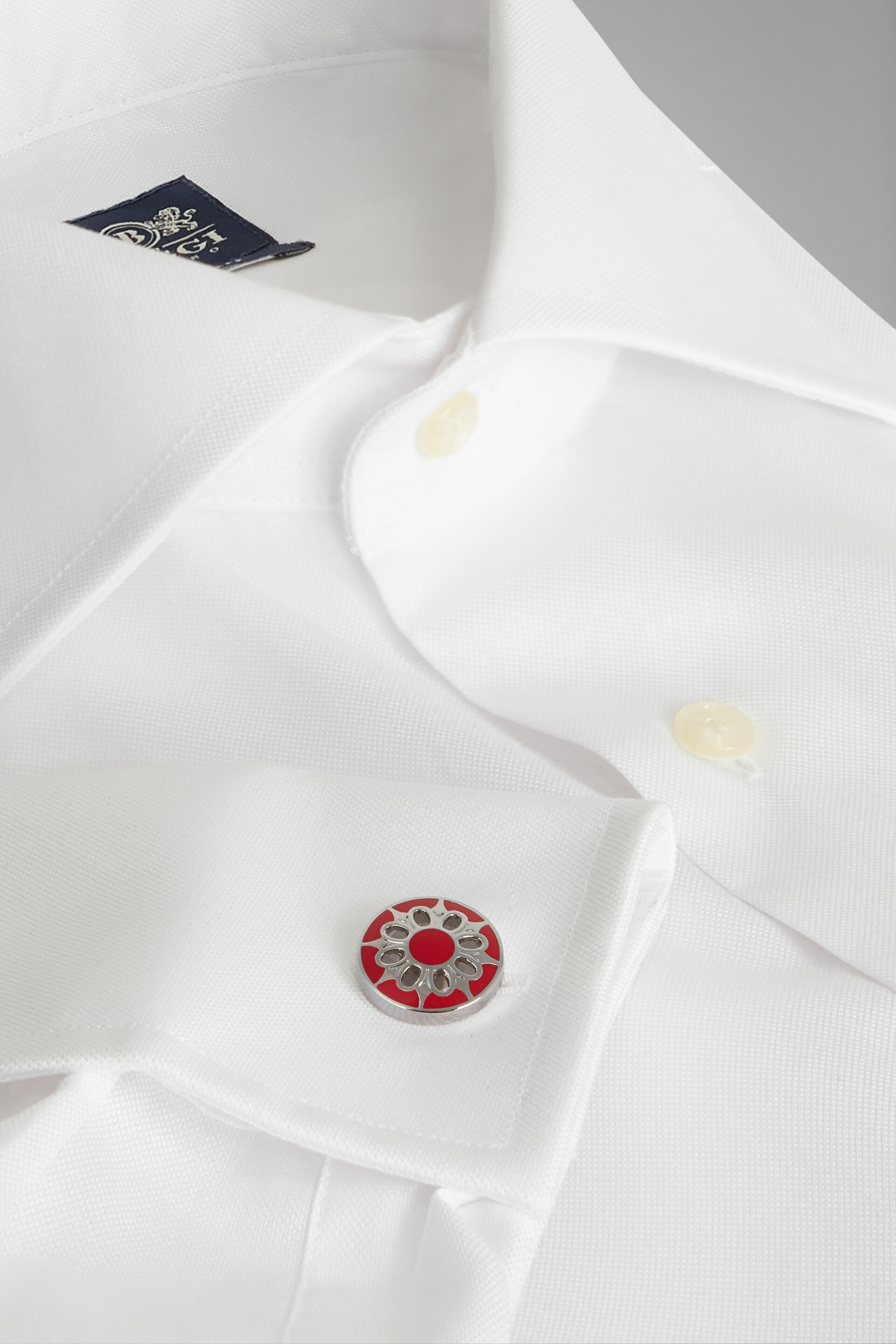 Boutons De Manchette Ronds Avec Fleur