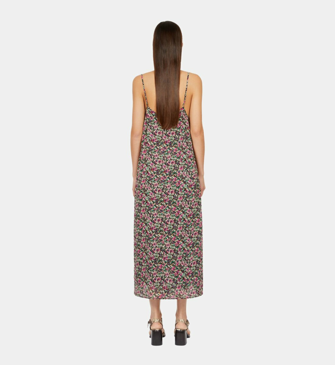 Robe Nuisette Longue Imprimée Femme