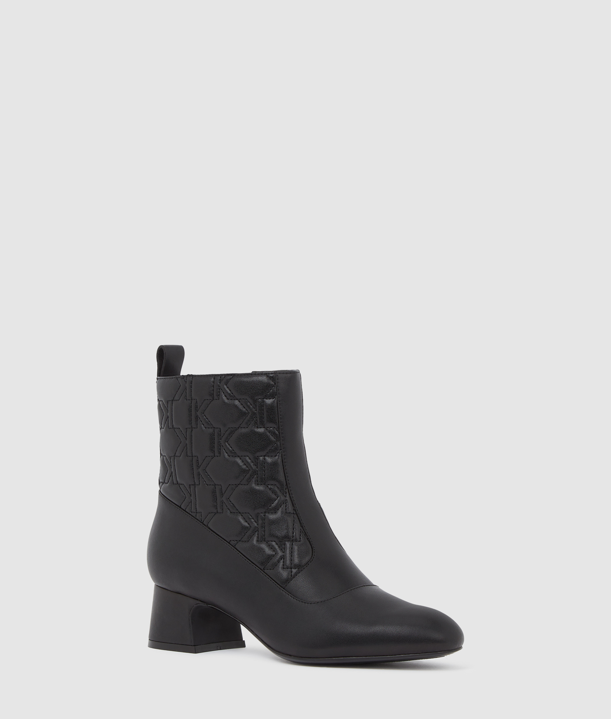 MONOGRAM ANKLE MID BOOTS