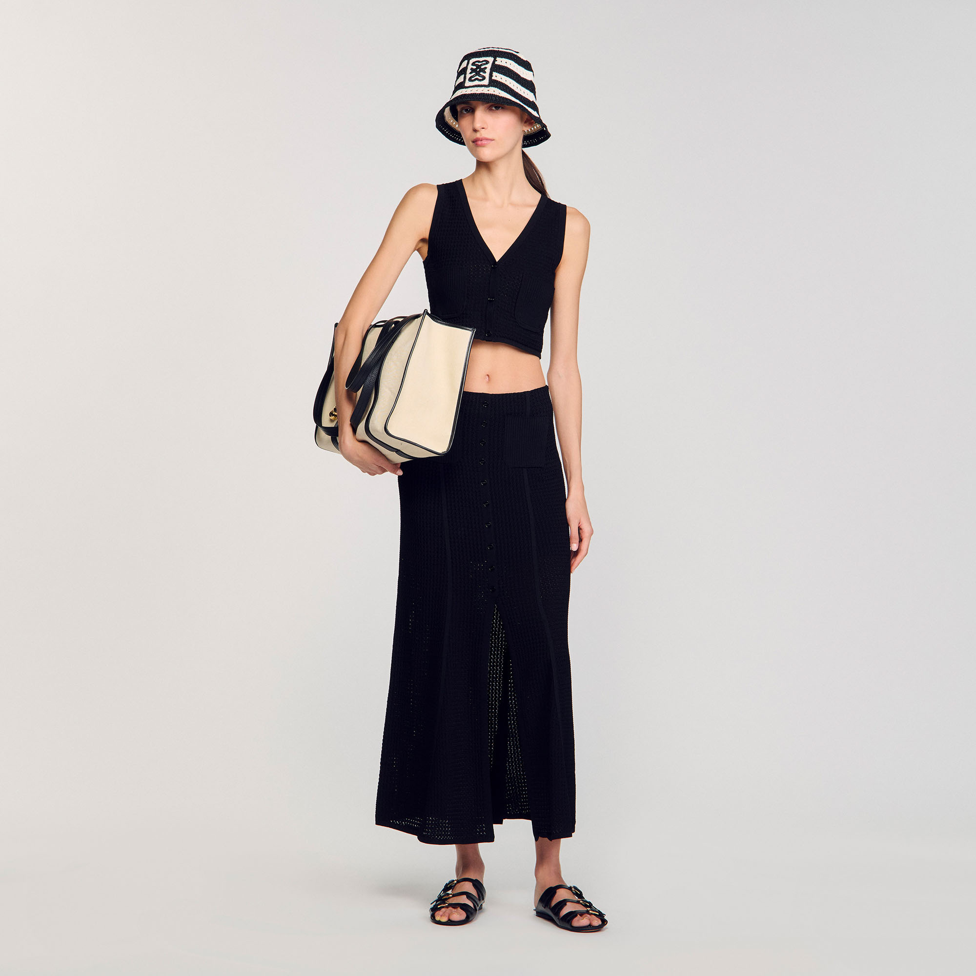 Gilet en maille fantaisie