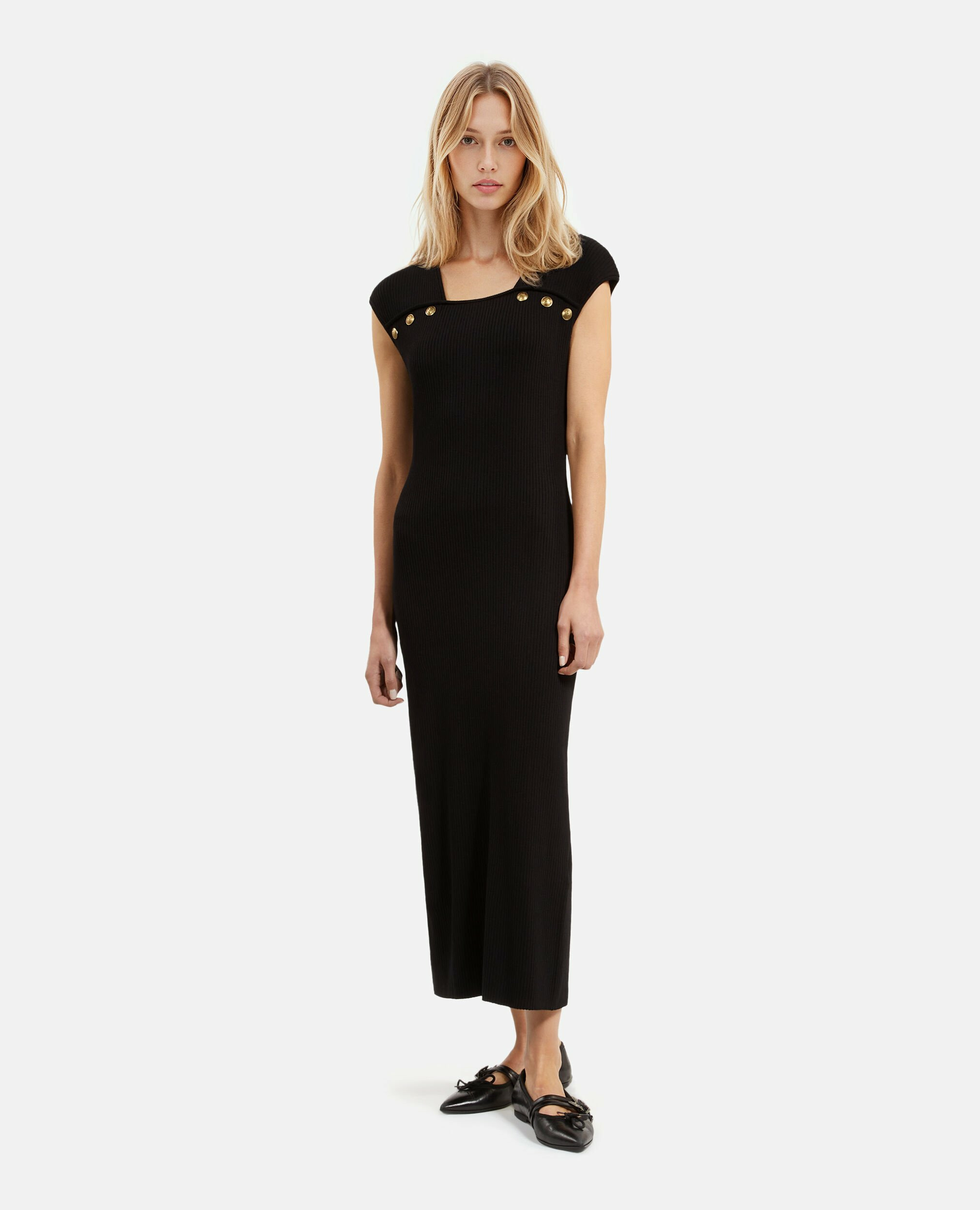 Robe Longue Details Epaulettes