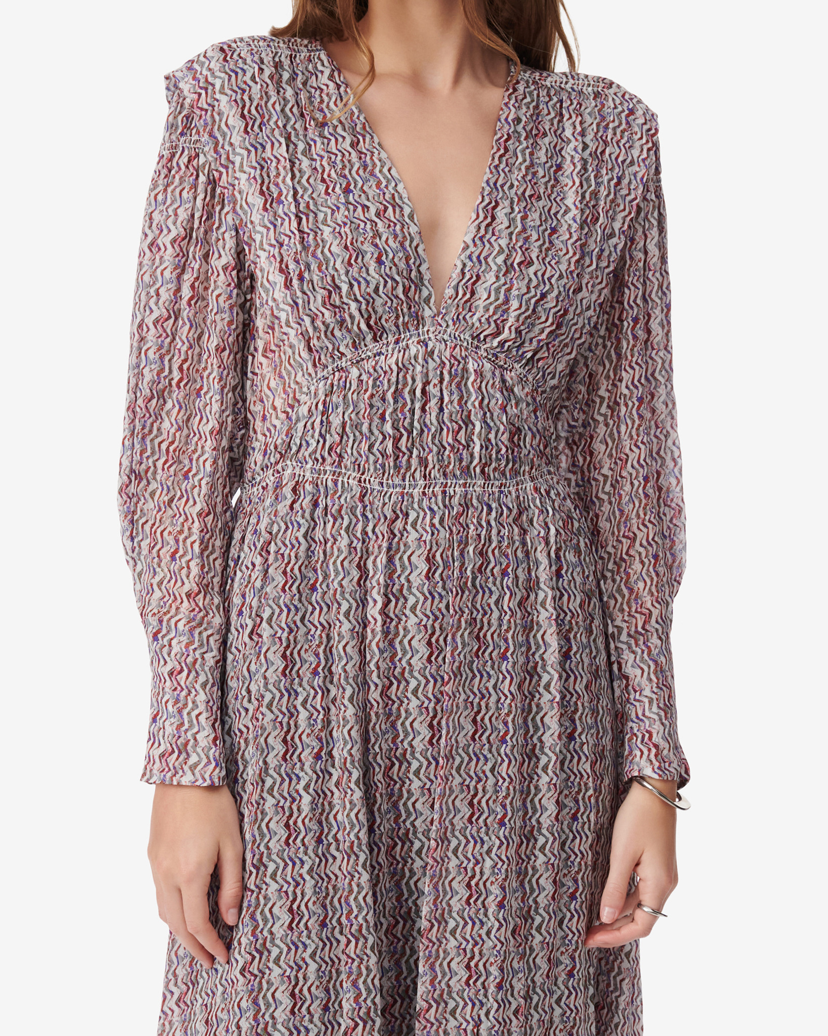 Robe Longue Imprimé Graphique Rinate