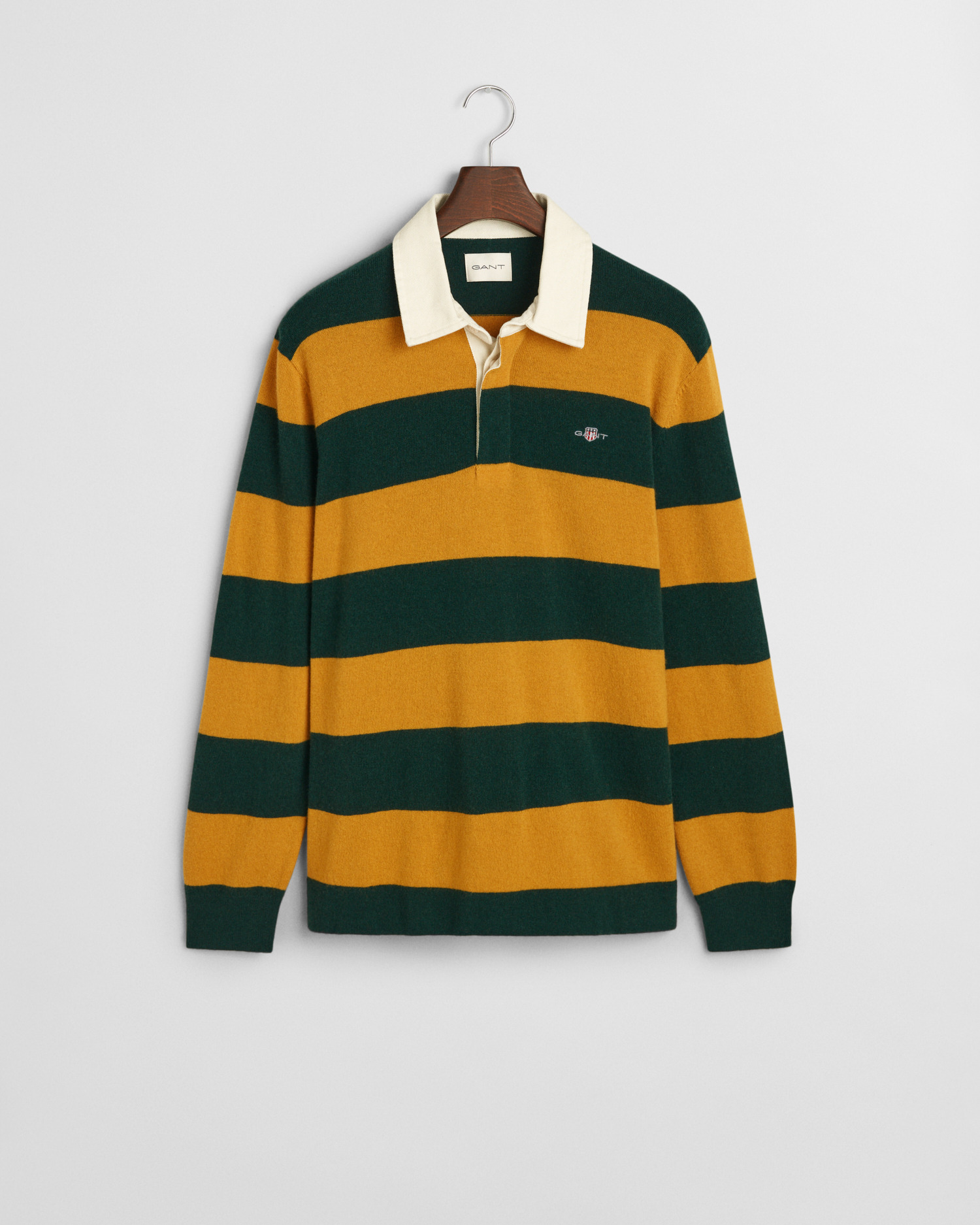 Extra Fine Lambswool Striped Rugger