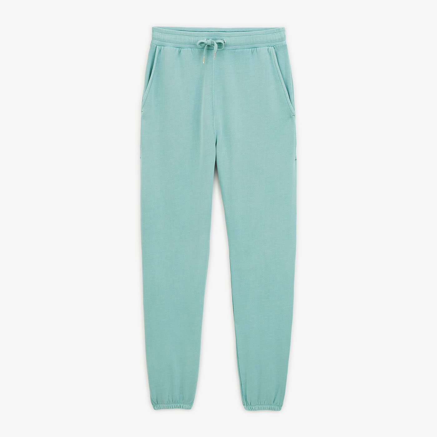 Jogging en molleton bleu canard