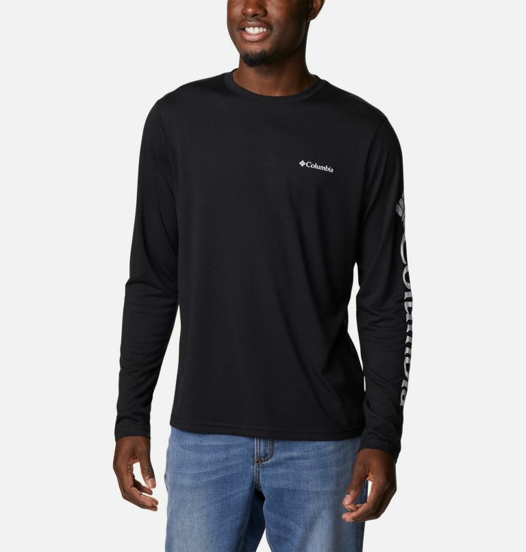 Marshall Valley Long Sleeve Logo Tee Noir