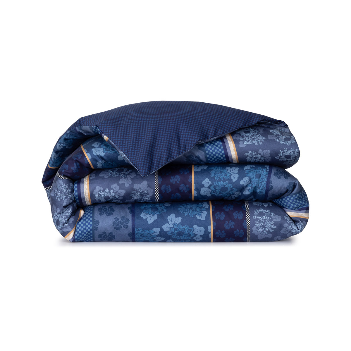 Kenzo - Housse de couette en satin bleu, K Origami