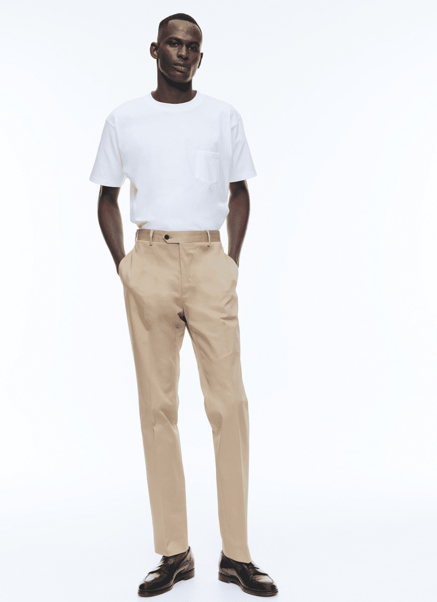 Chino en gabardine de coton biologique