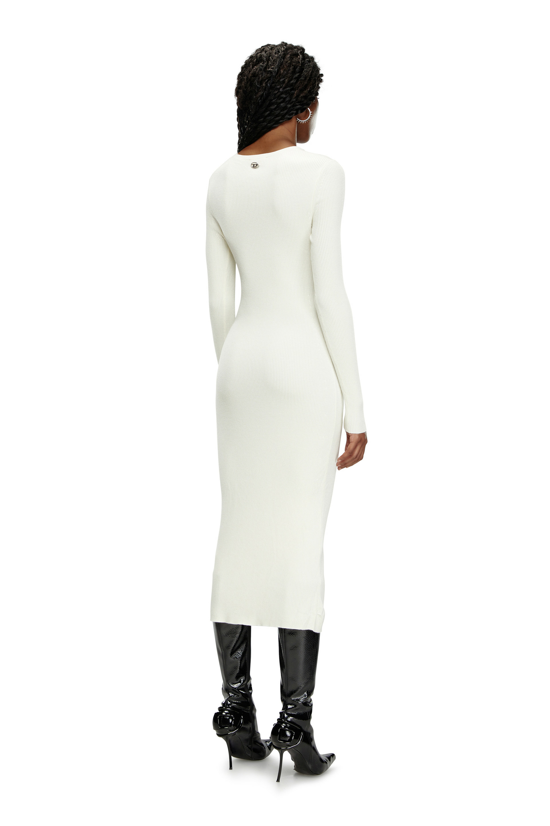Robe en laine mélangée avec cut-out