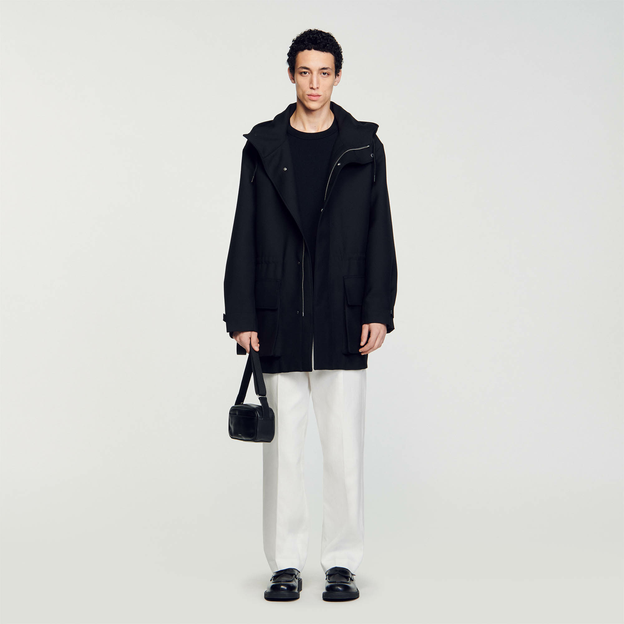 Parka oversize en tissu technique
