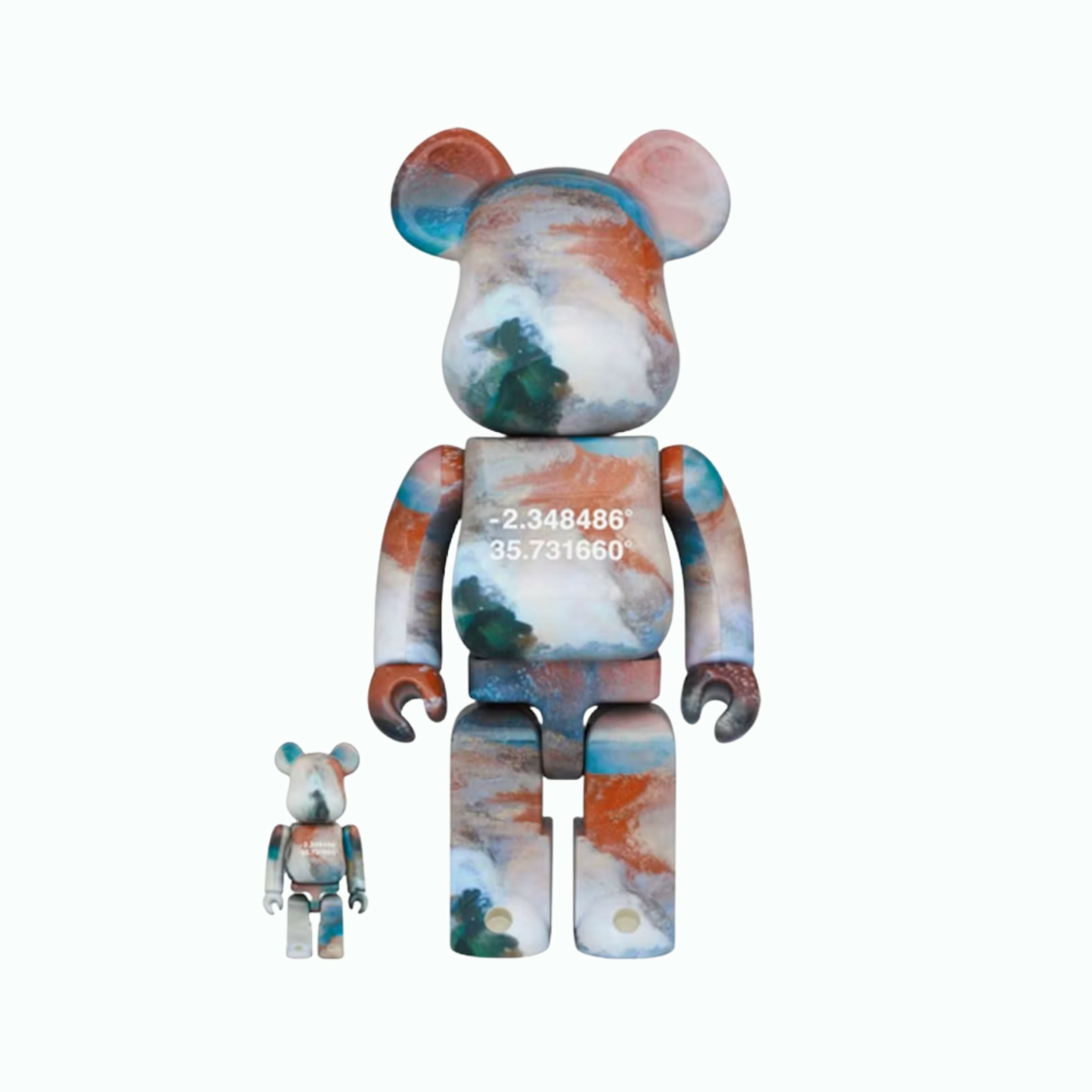 Bearbrick x Benjamin Grant (Aperçu) Ensemble 100% & 400% Lac Natron