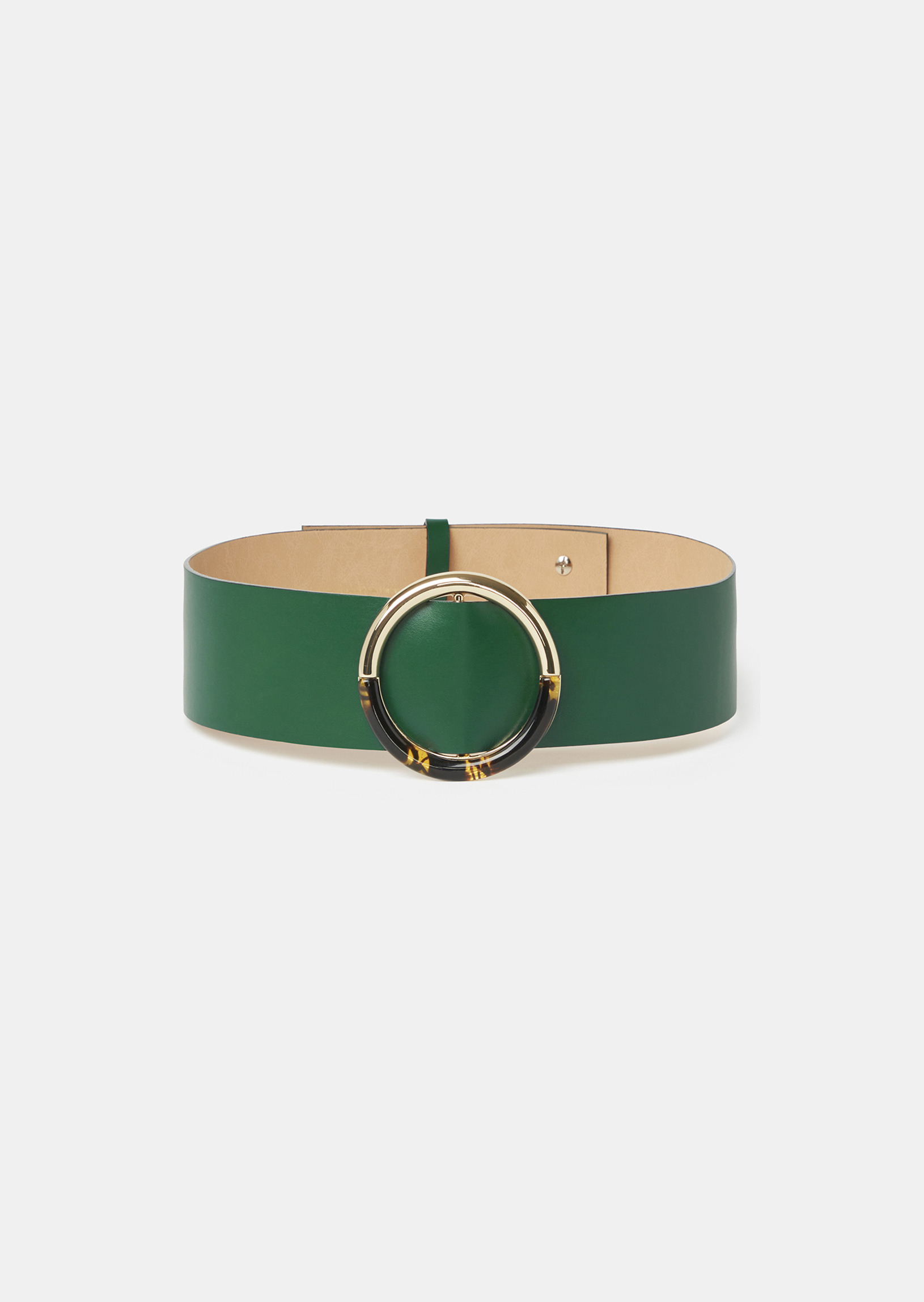 Ceinture Lauren-Cactus en Cuir De Vachette