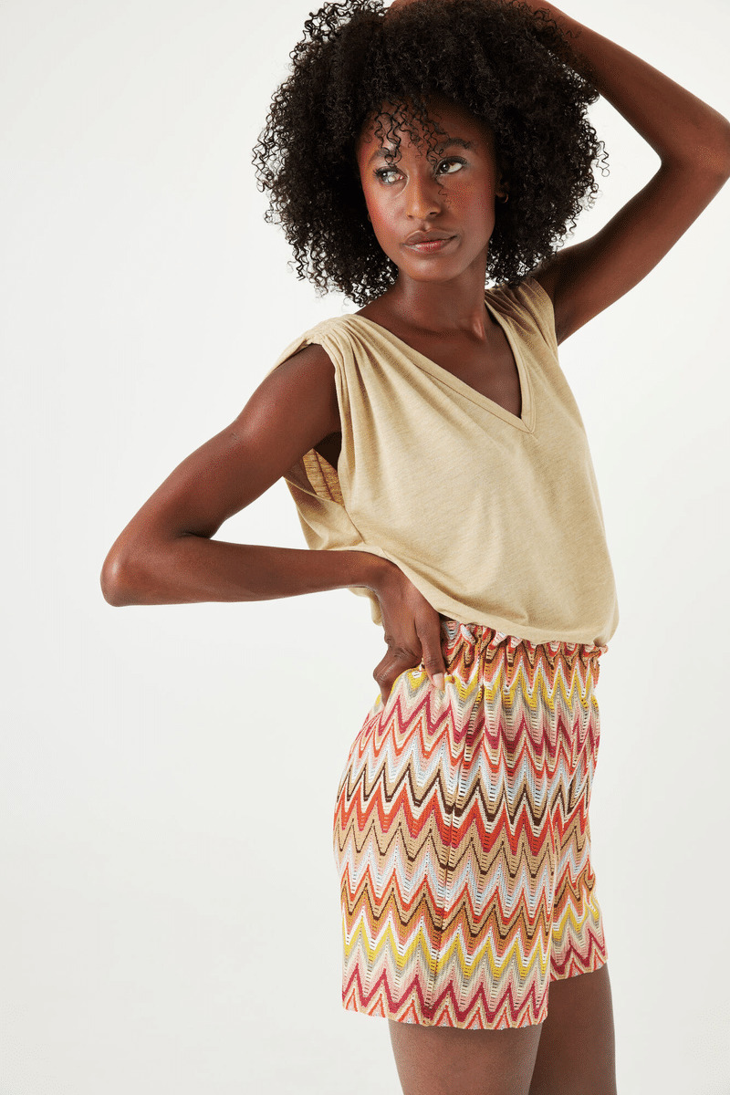 Women Shorts Orange