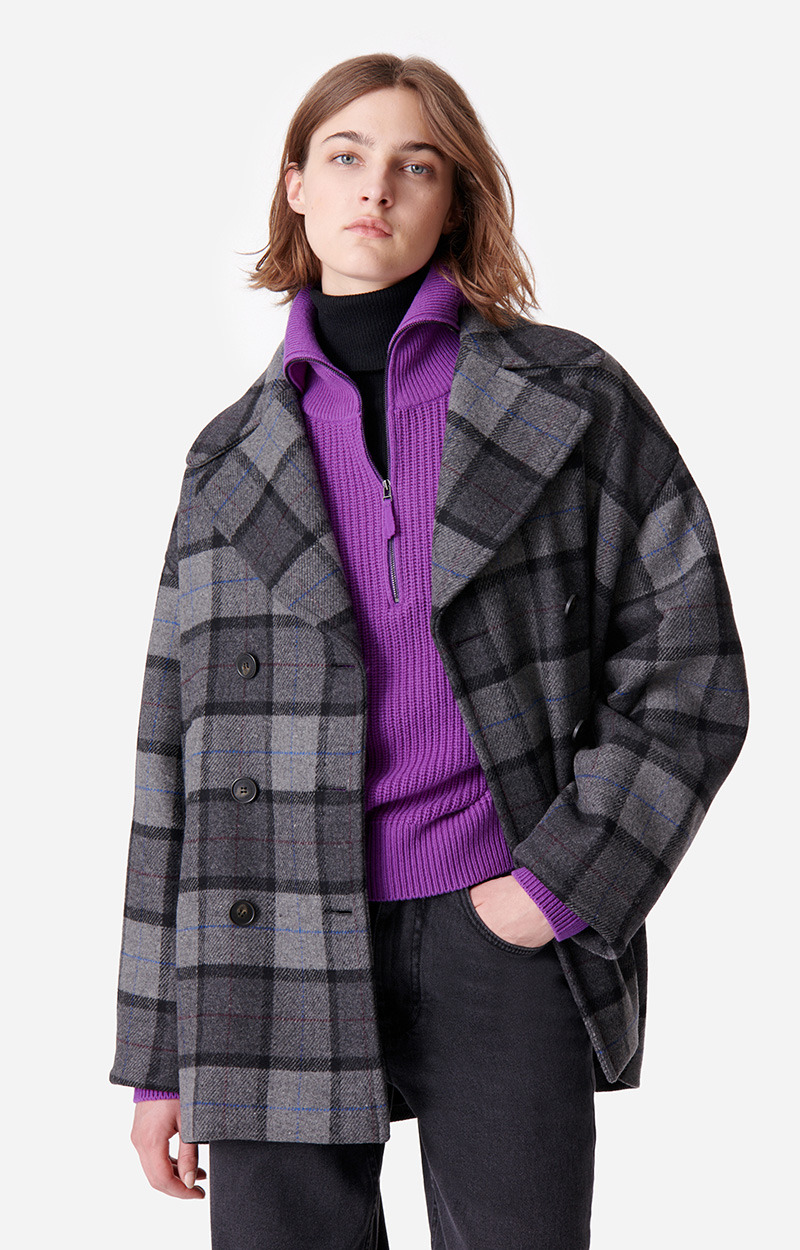 Manteau Berlin En Laine Mélangée