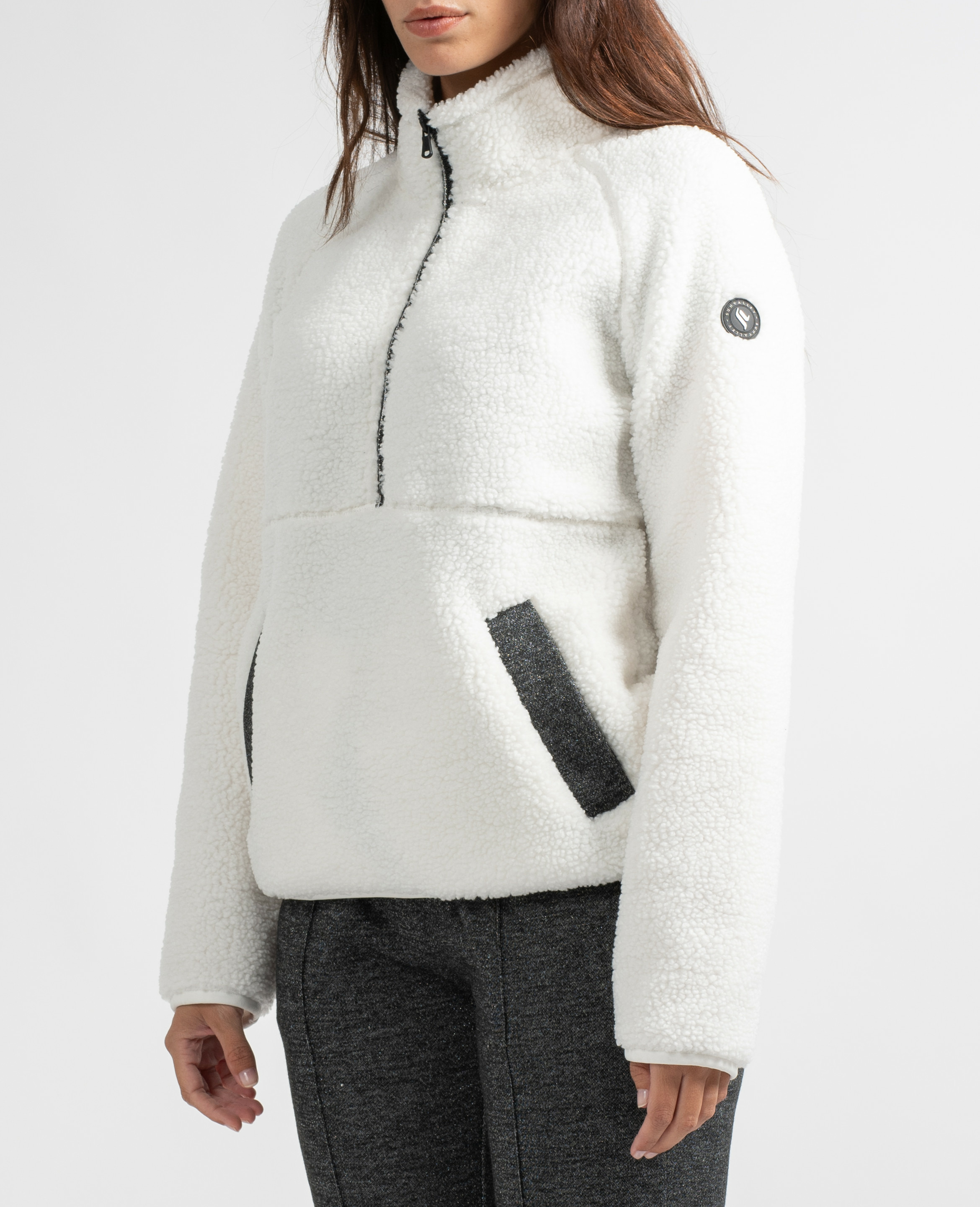 Sweat sherpa col montant