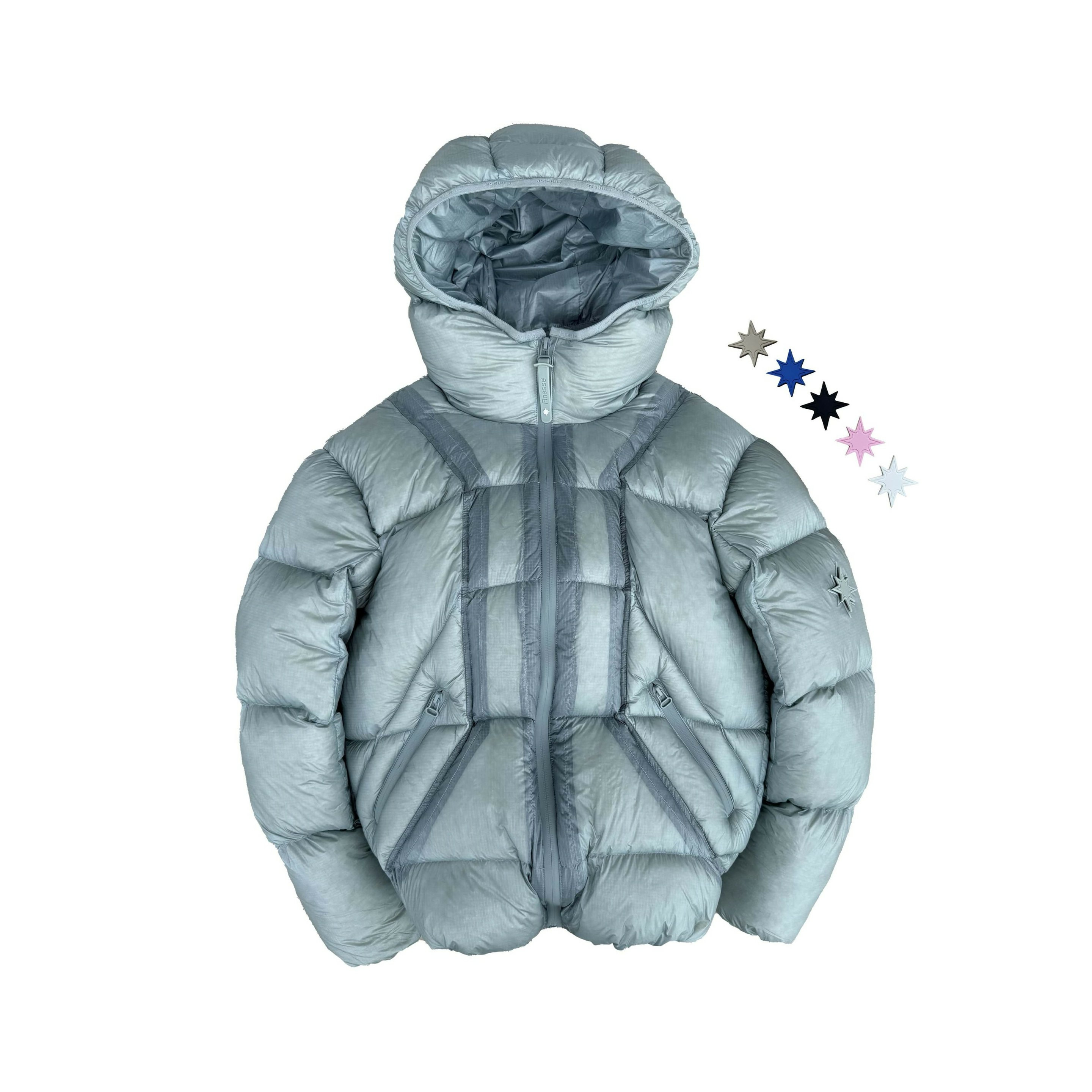 Finesse Mentality Puffer Jacket Blue