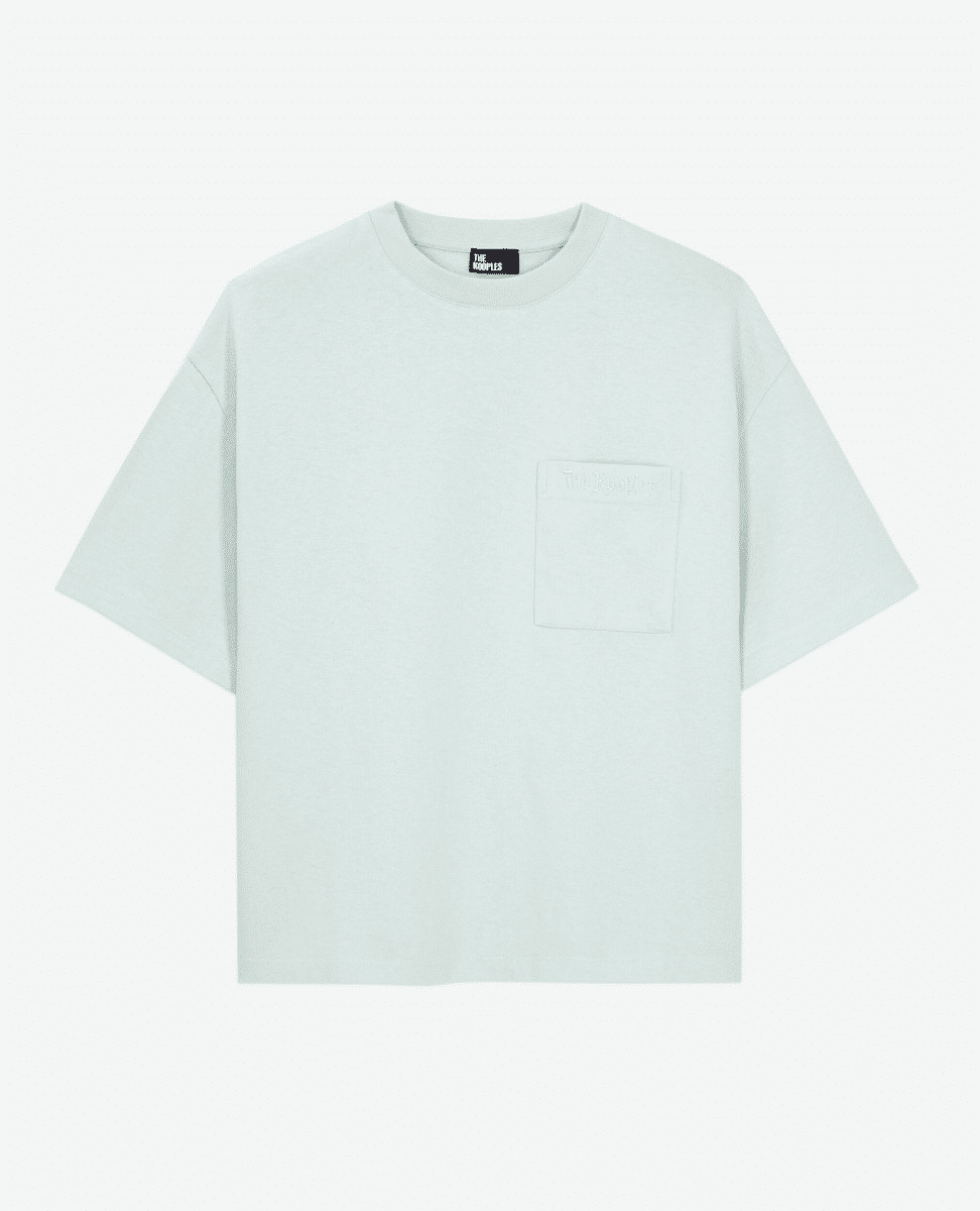 T-Shirt Cropped A Poche Poitrine Femme