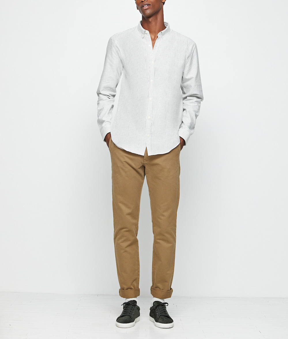 Chemise College à rayures Chrome