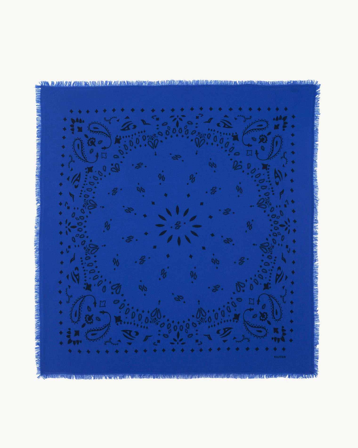 Grand Bandana Hachiko bleu cobalt