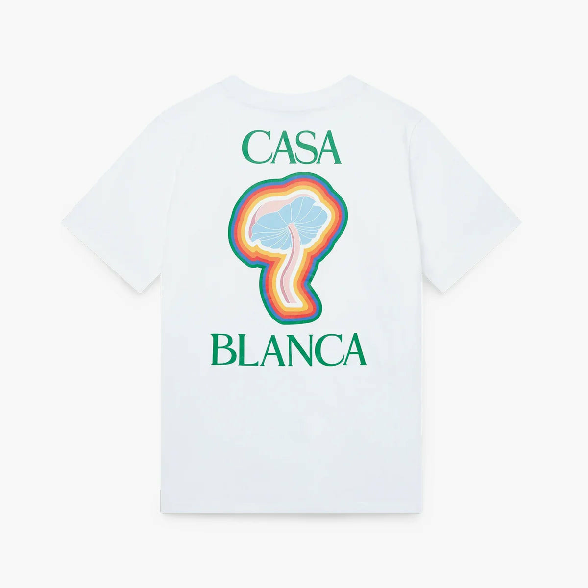 Casablanca T-shirt Rainbow Mushroom Blanc