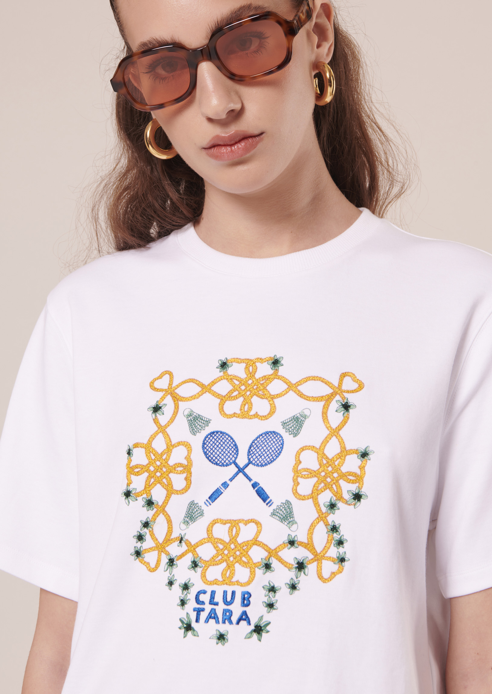 T-Shirt Taraclub-Blanc en Coton
