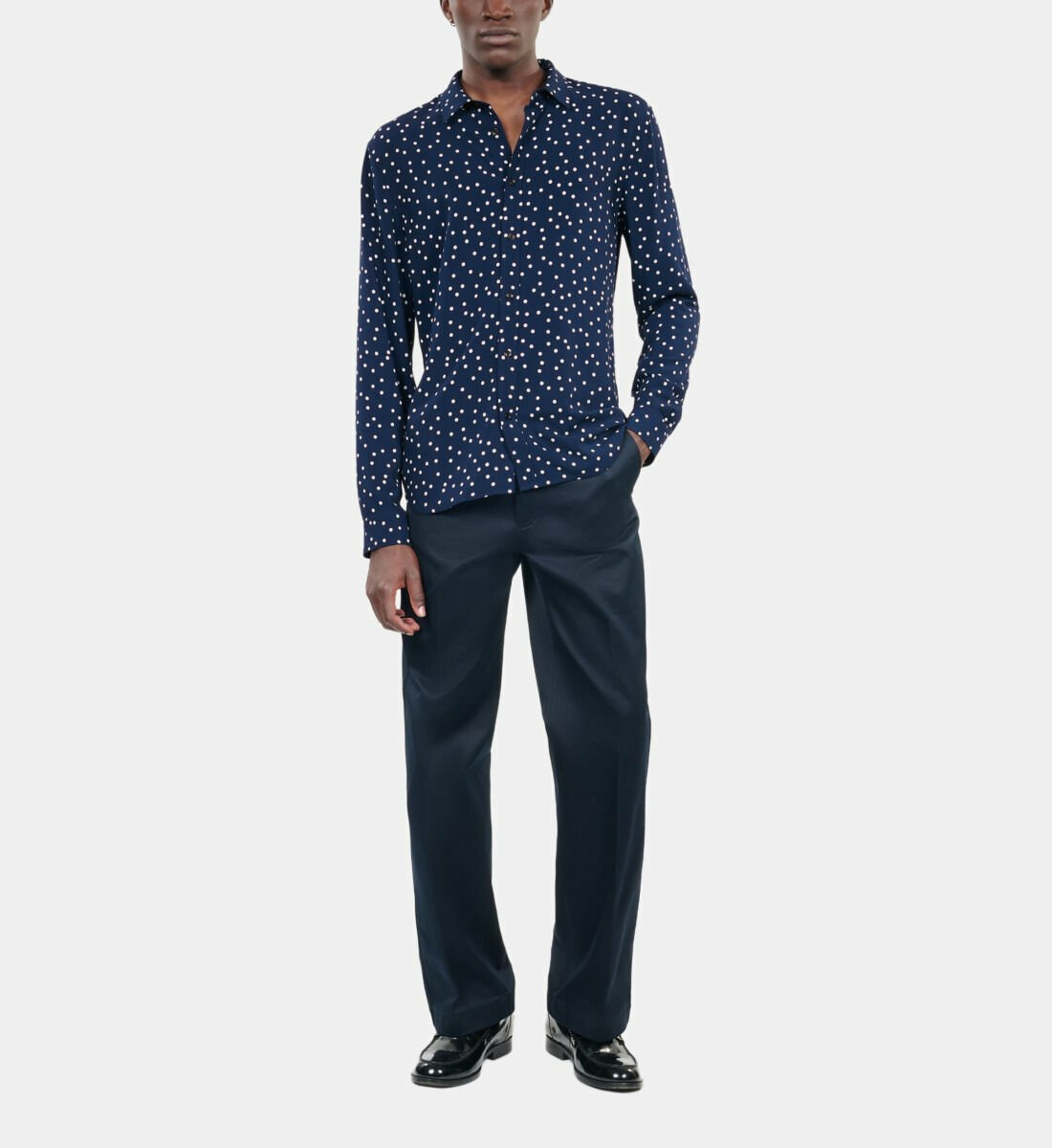 Chemise Imprimée À Pois Homme