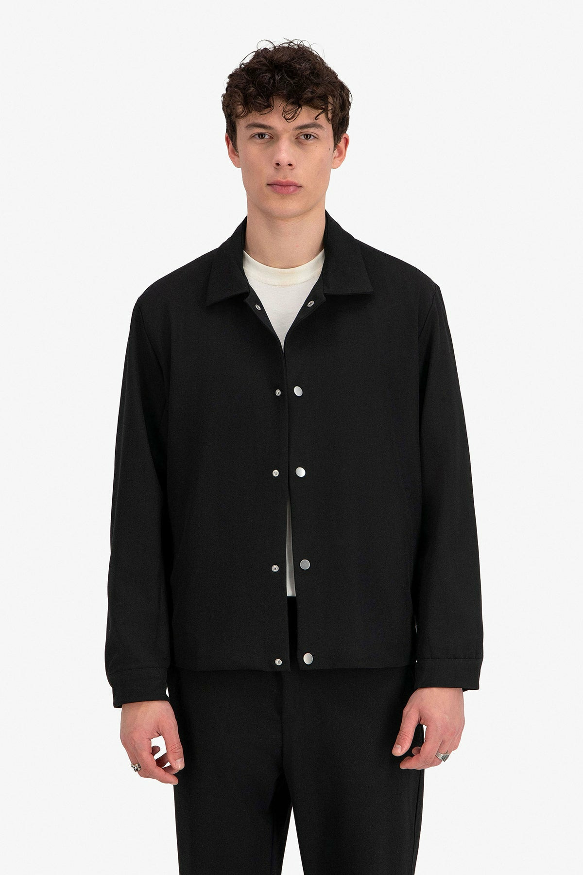 Elastique hem suit jacket