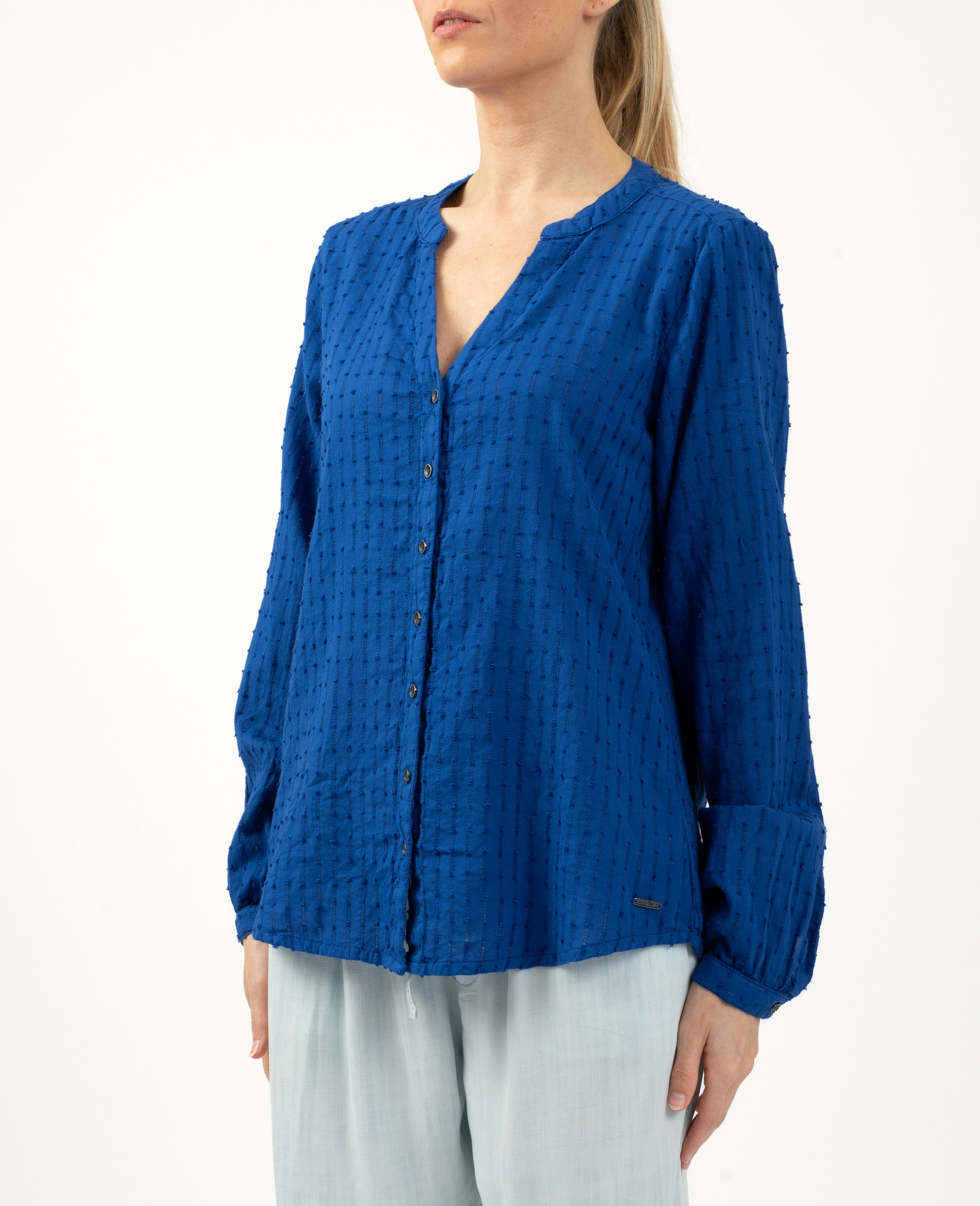 Chemise à rayures fantaisies