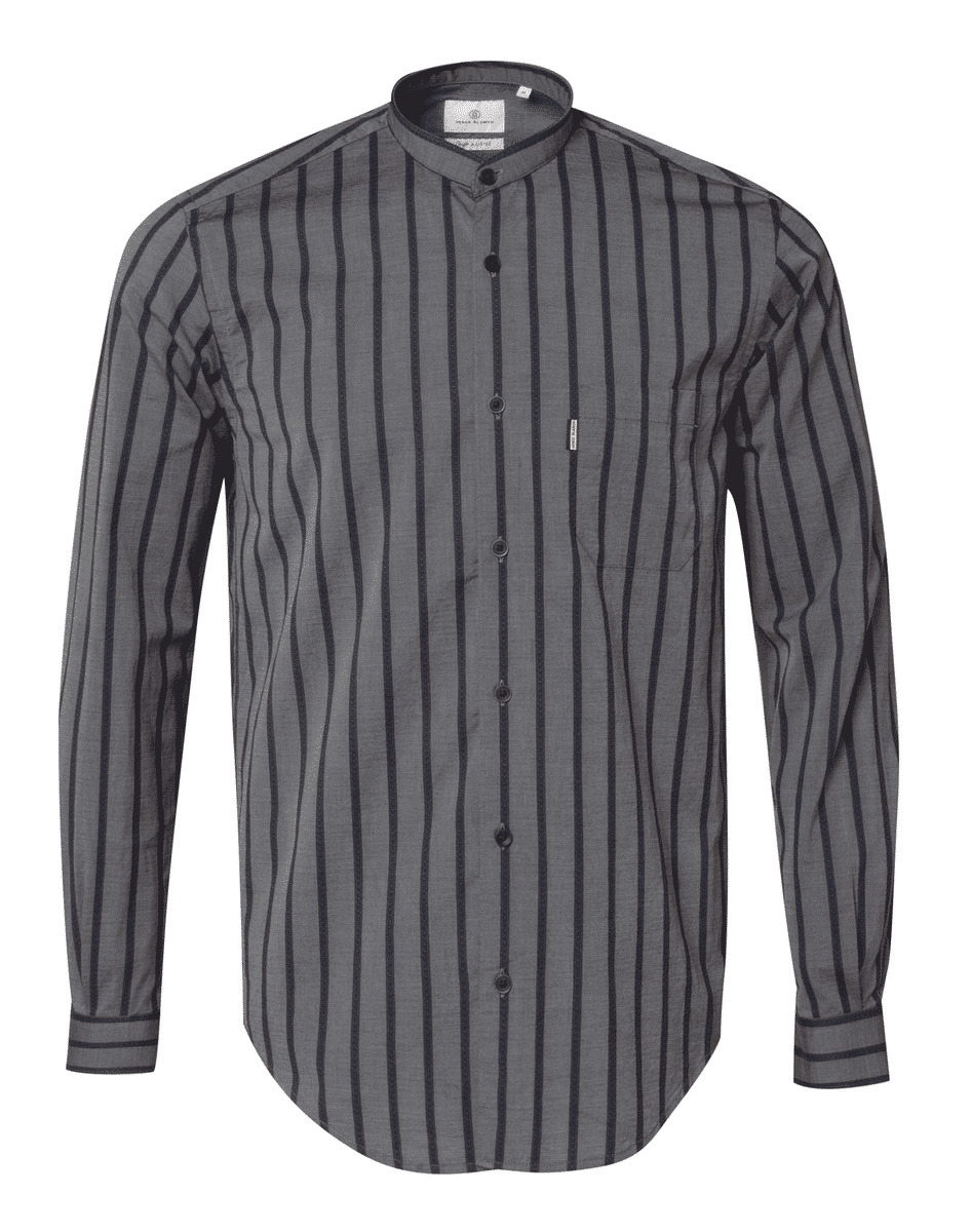 Chemise homme à rayures bleu coupe ajustée