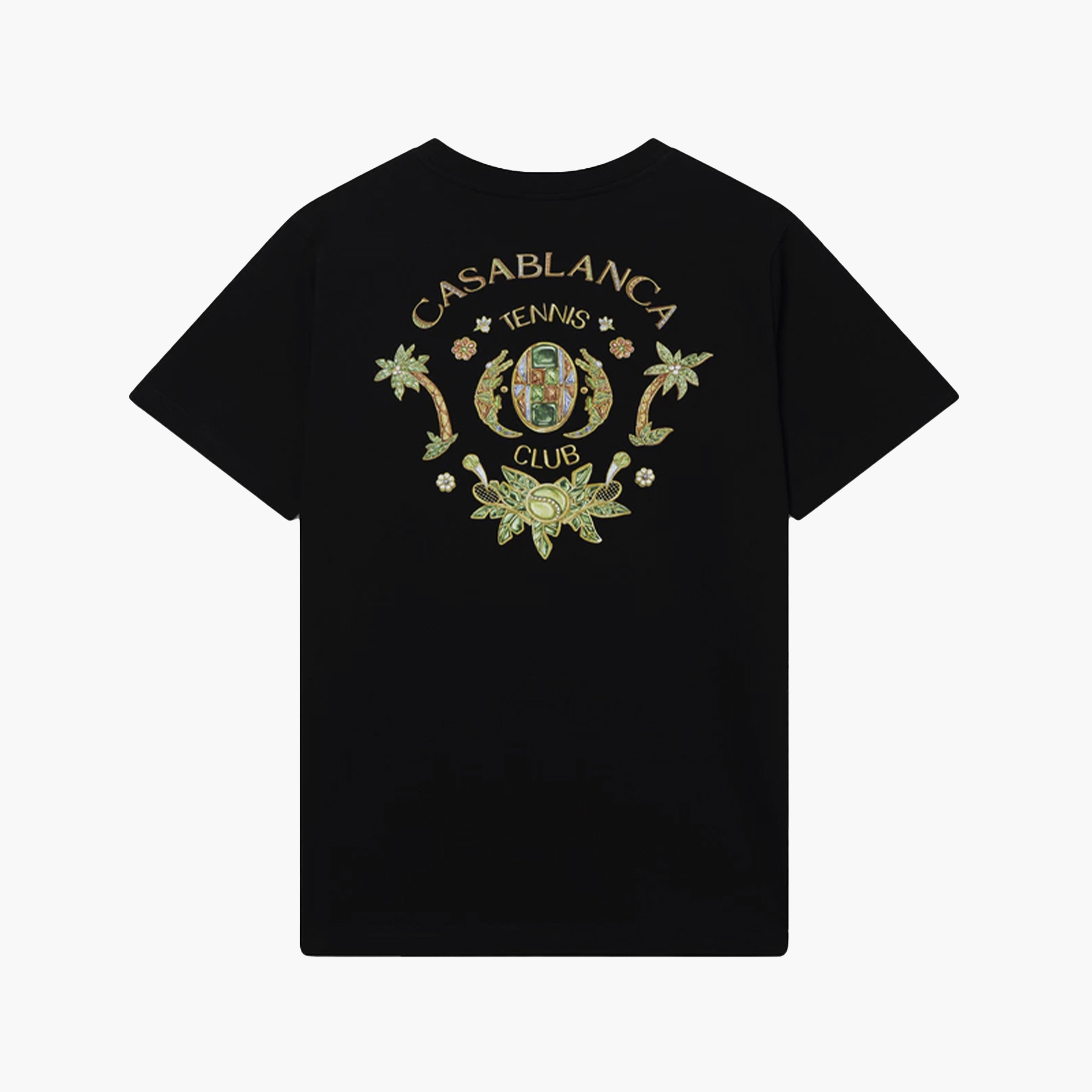 Casablanca T-Shirt Joyaux D'Afrique Tennis Club Noir