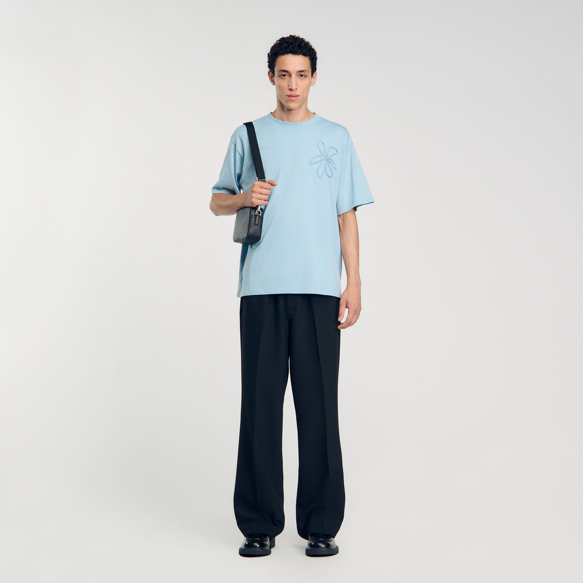 T-shirt oversize fleur