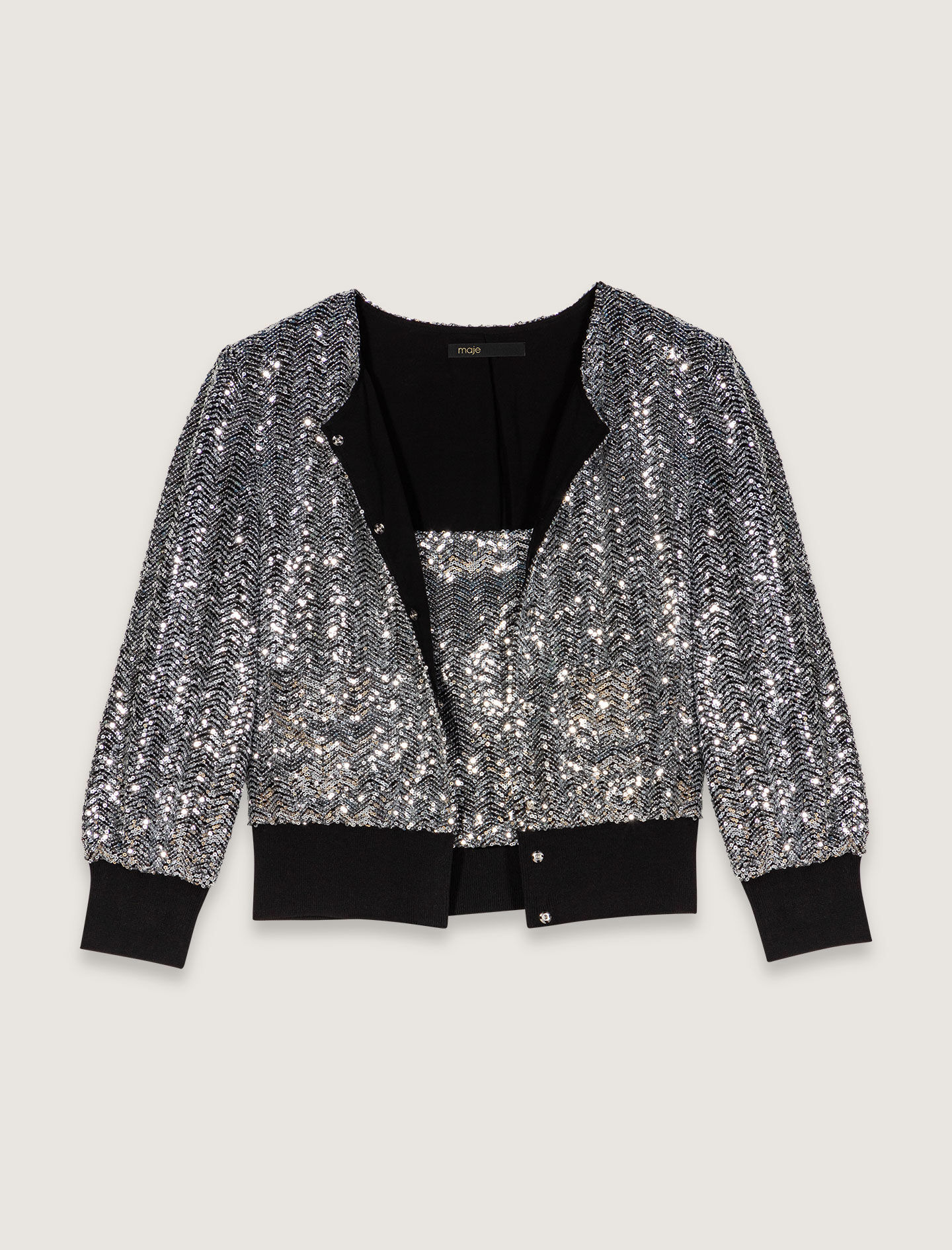 Veste courte à sequins