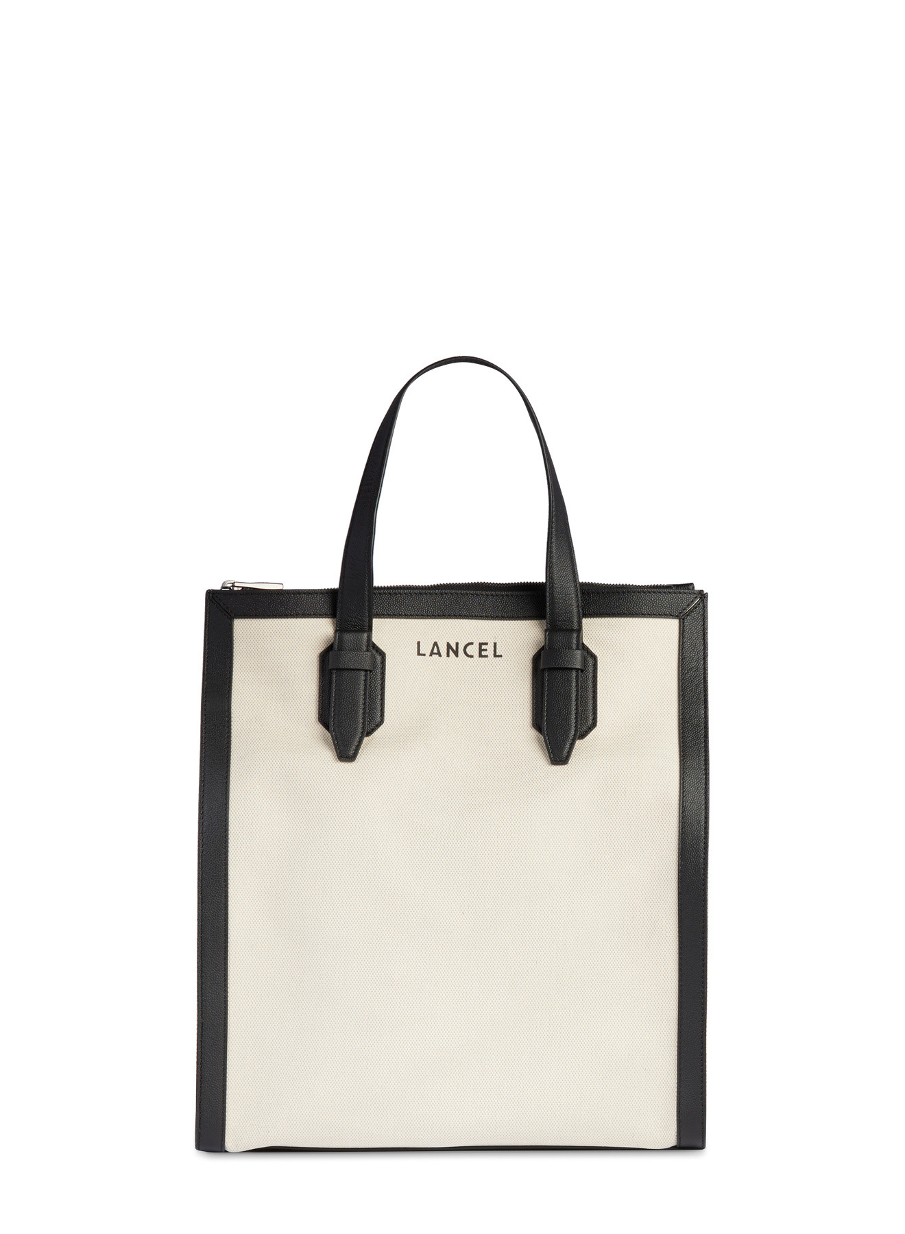 Escapade de Lancel - Sac Cabas Vertical Zippe - NATUREL/NOIR