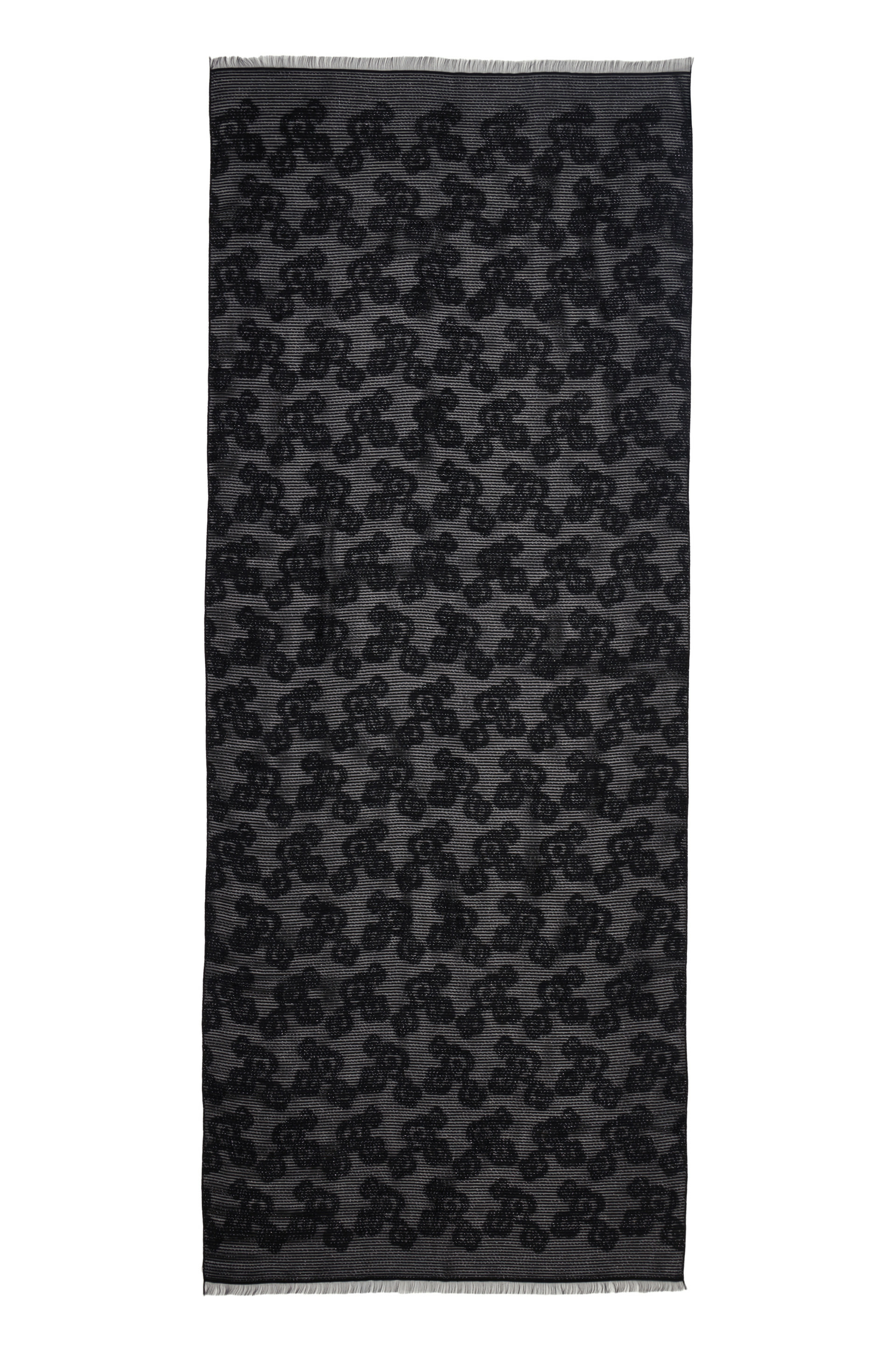 Étole tissée pour femme lur-nero