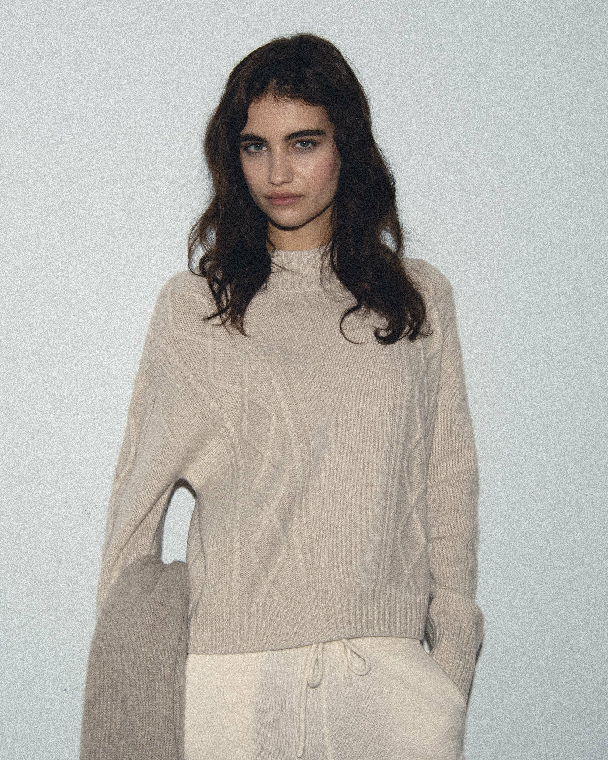 Pull Col Montant Torsades