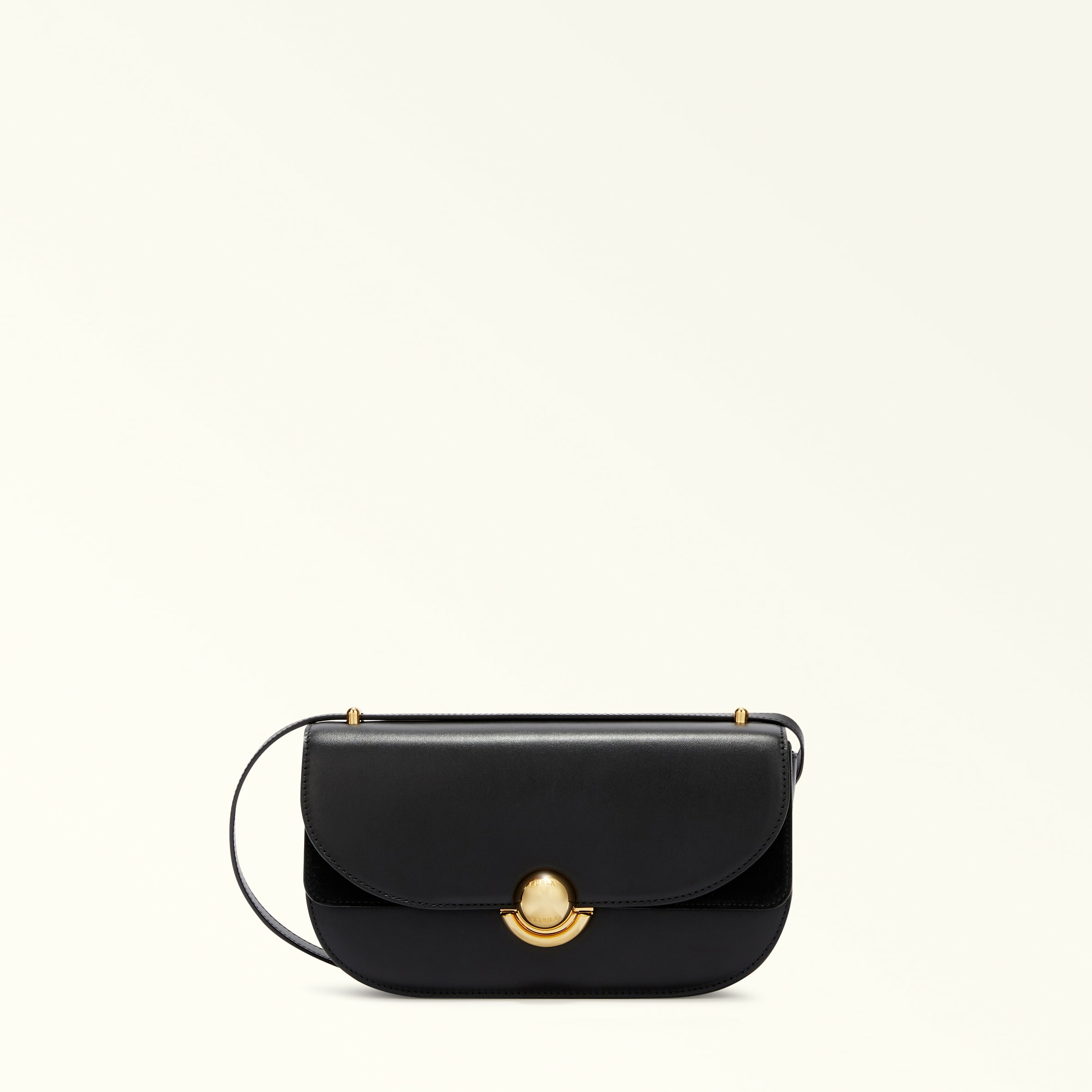 FURLA SFERA S SHOULDER BAG - VITELLO ROMA+SUEDE