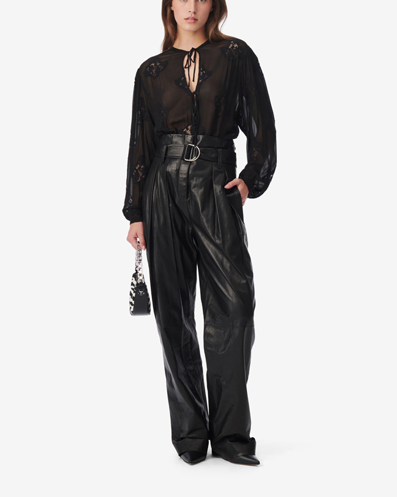 Top Brodé Avec Liens Lalia