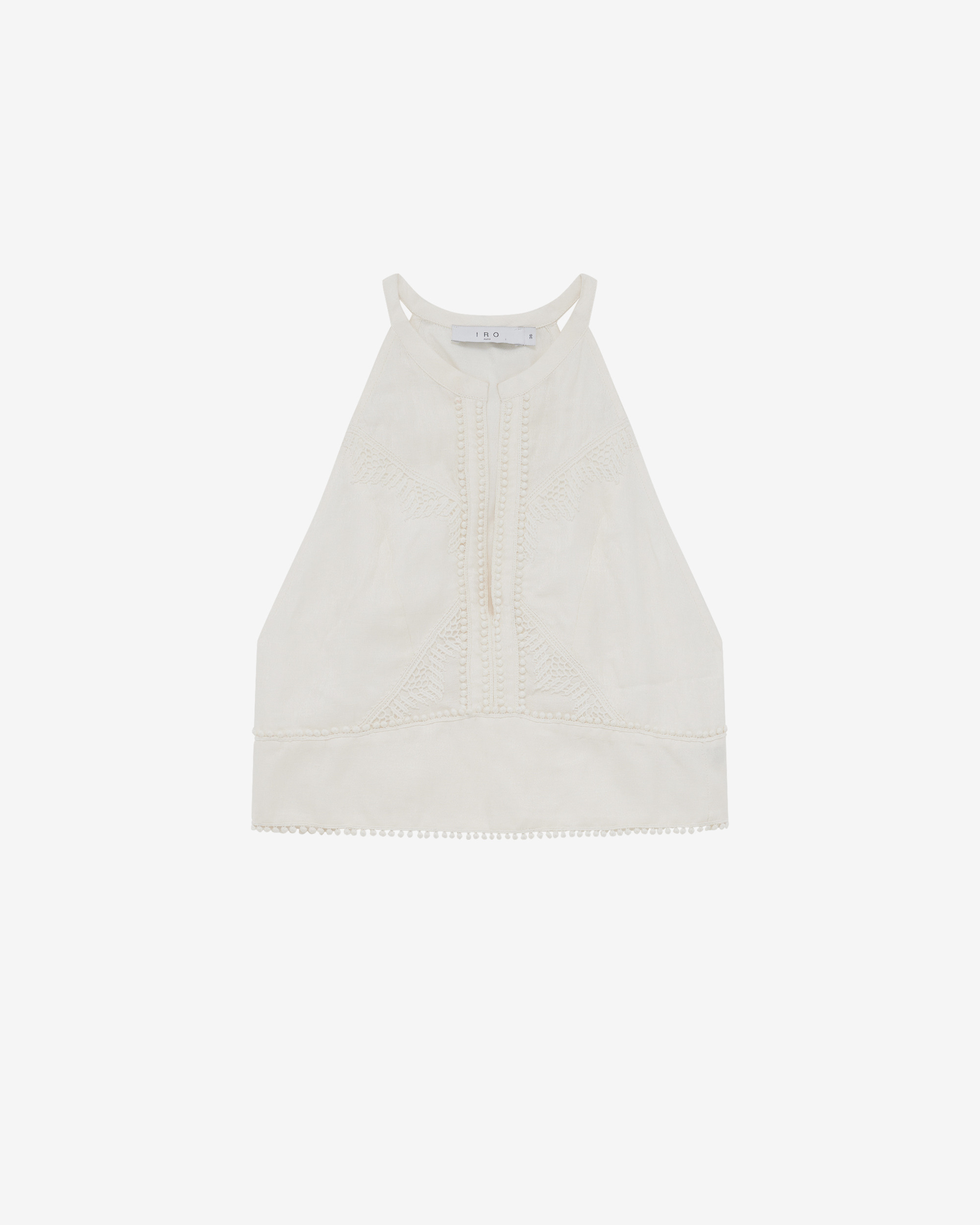 Top Raccourci En Jacquard Et Dentelle Claudia