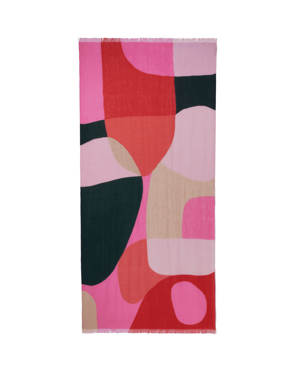 Étole imprimé formes minérales 180 x 85 cm - Accessoire - KUMQUAT