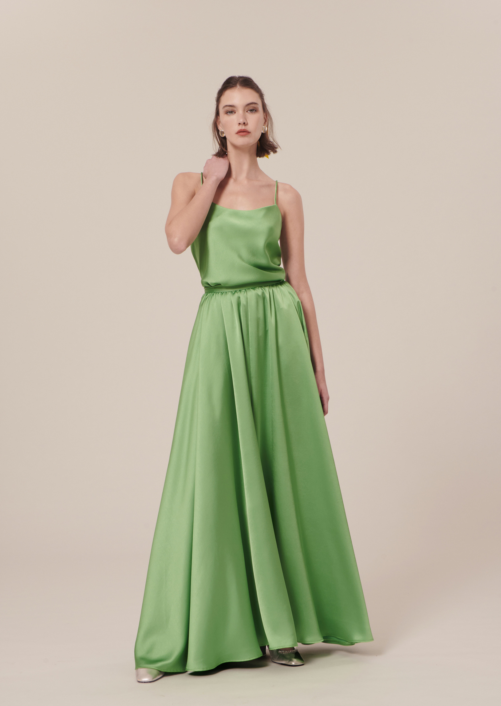 Jupe Joya-Vert en Polyester