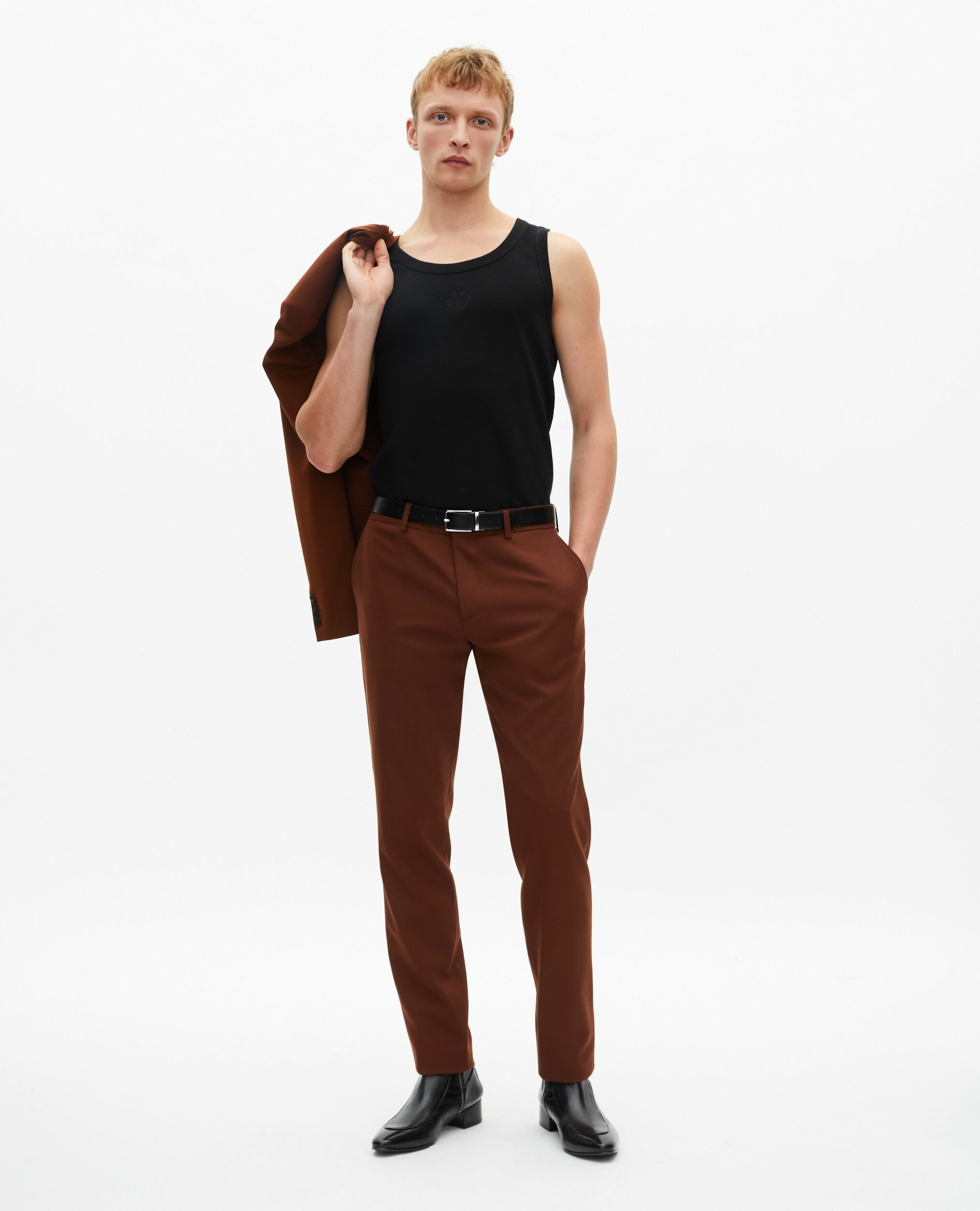 Pantalon De Costume Classique 2 Boutons