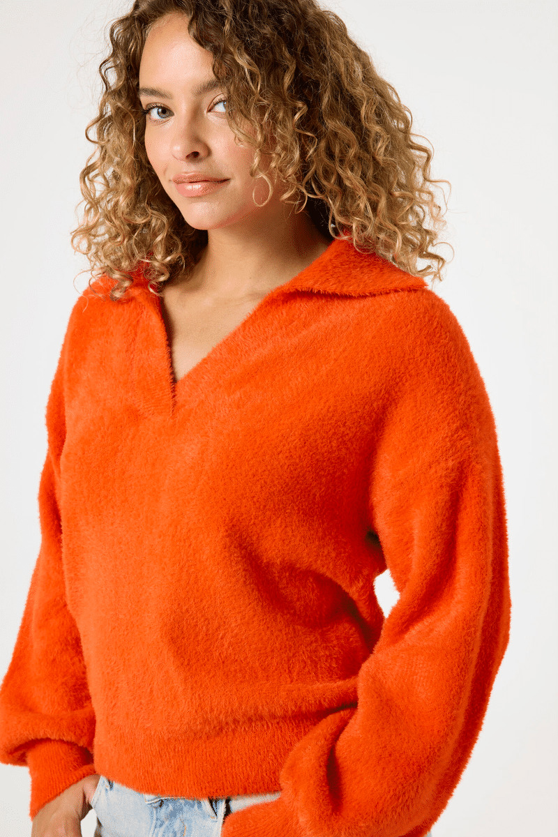 Women Sweater Orange