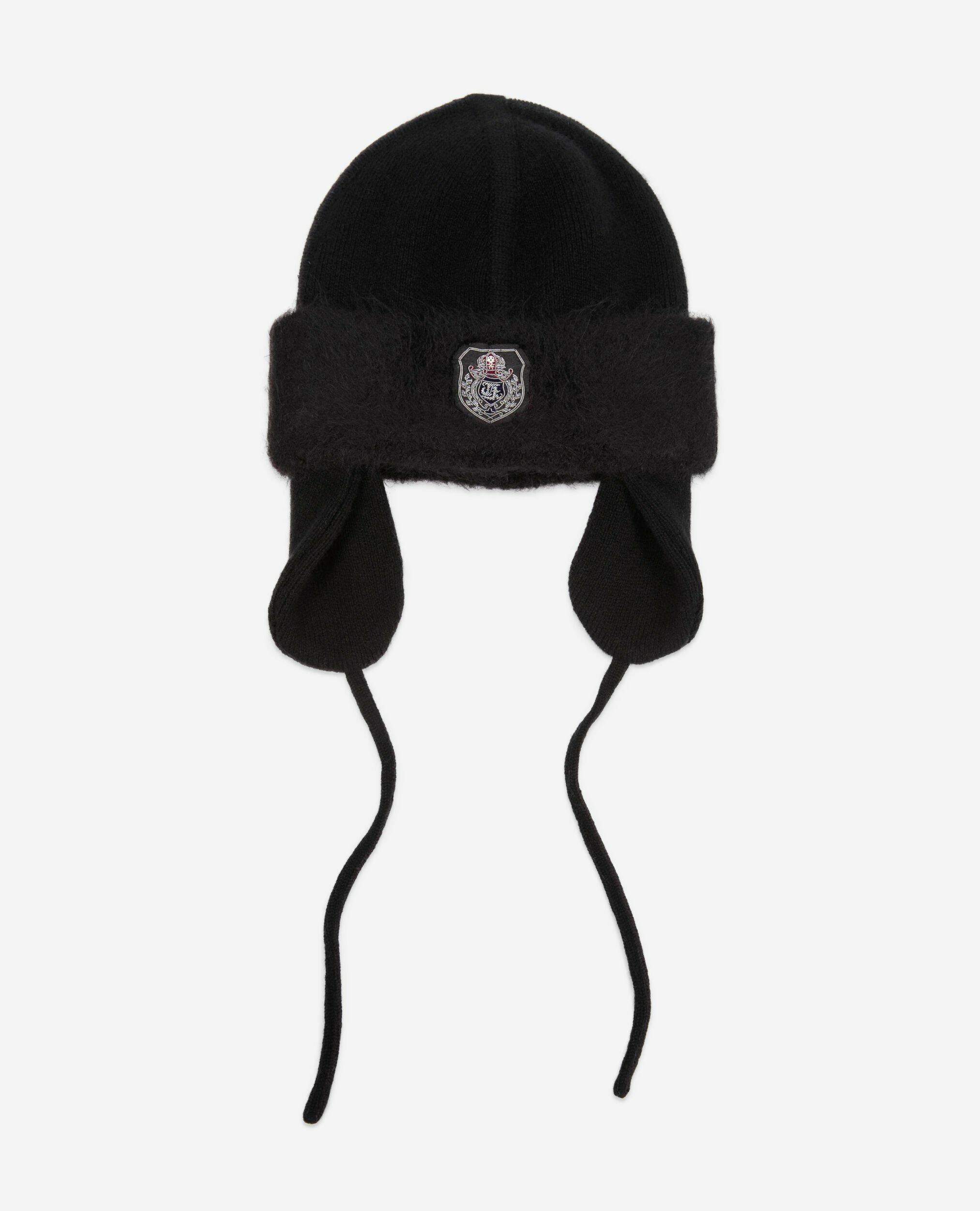 Chapka En Laine Et Alpaga Noire