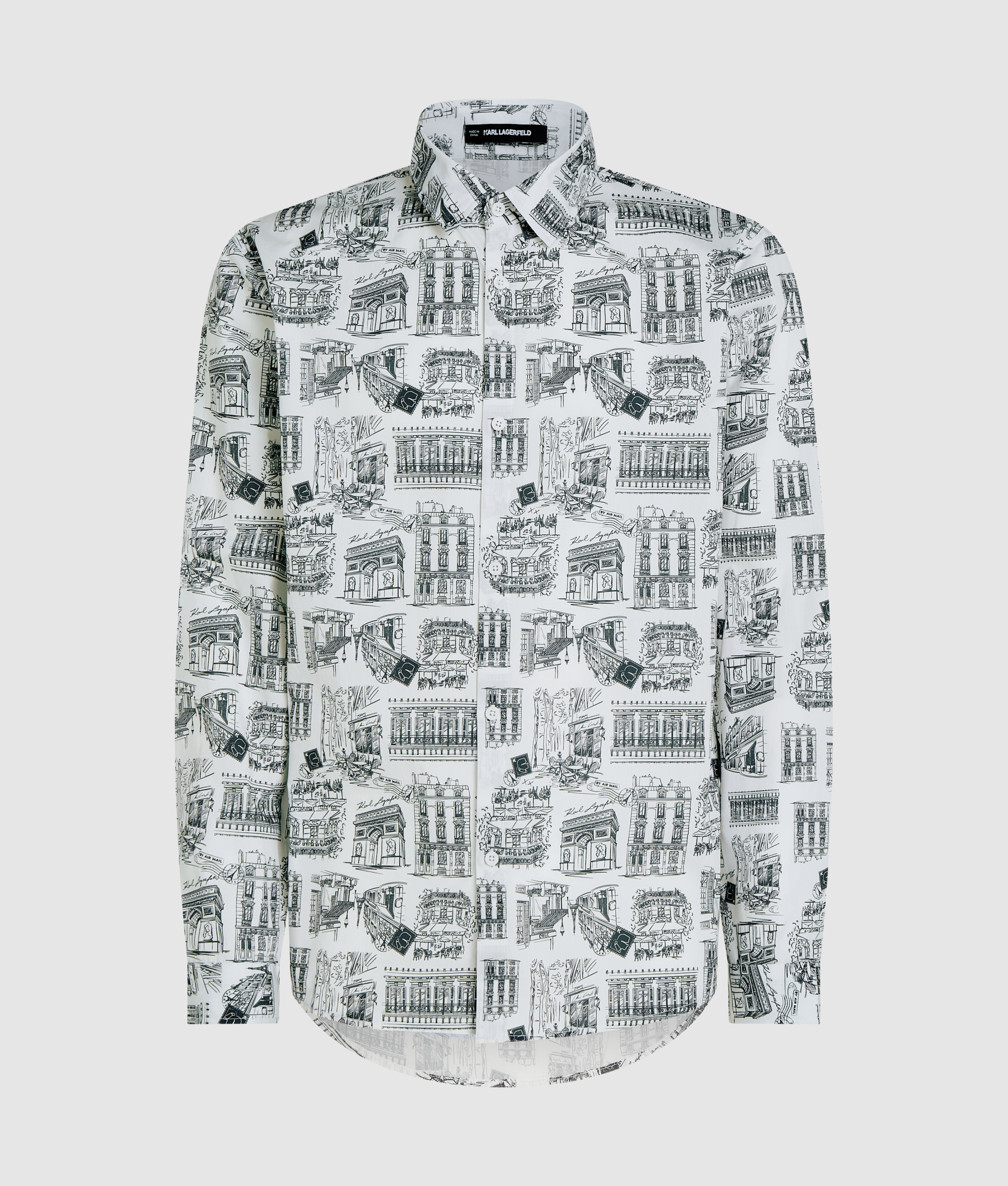 PARIS AOP POPLIN SHIRT