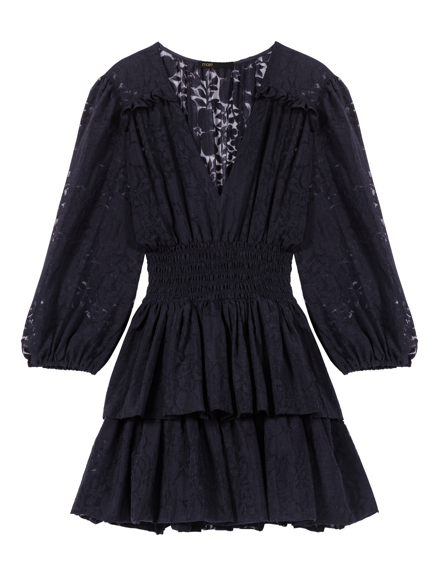 Robe trompe l'œil à motif