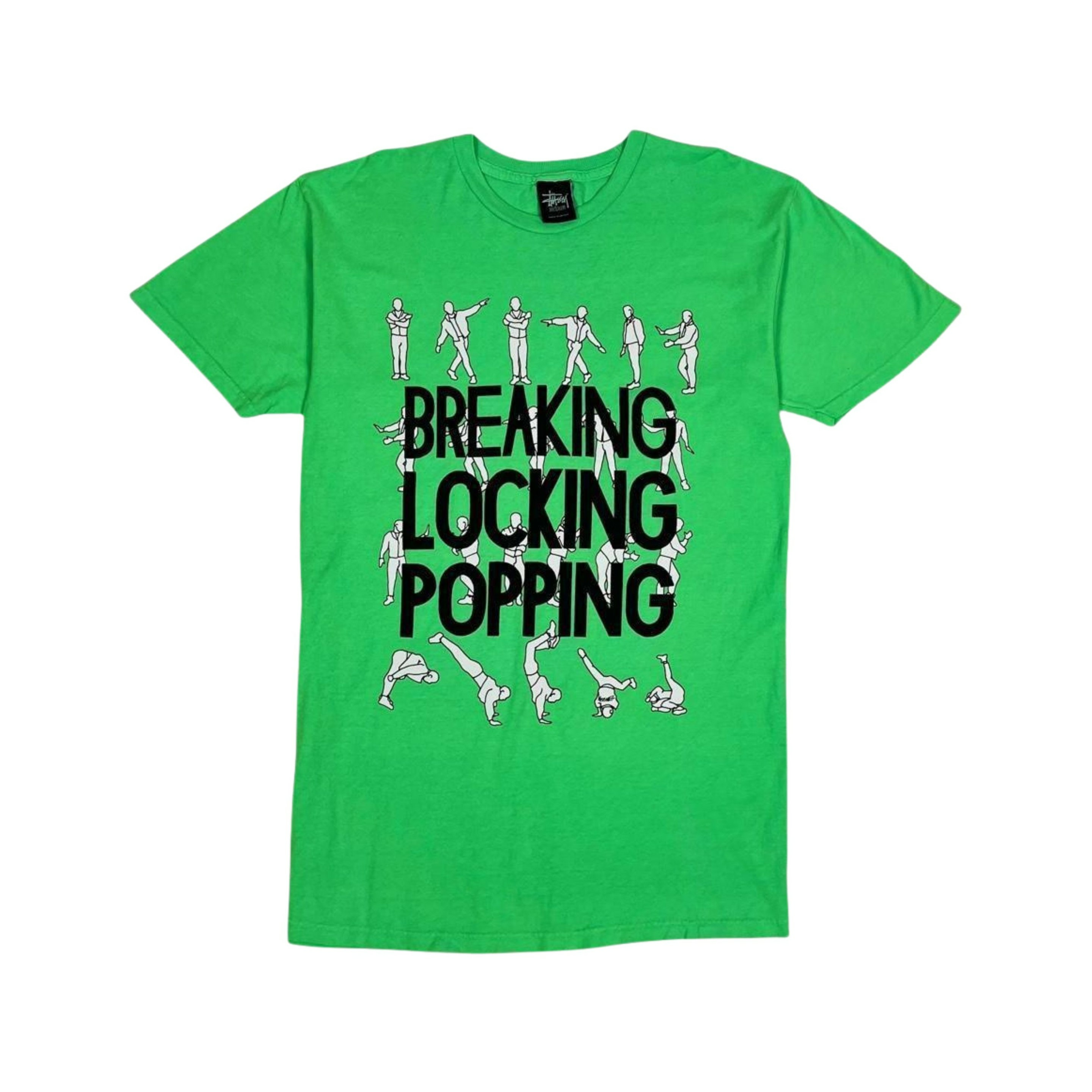 Stussy T-Shirt - Breaking Locking - Vert